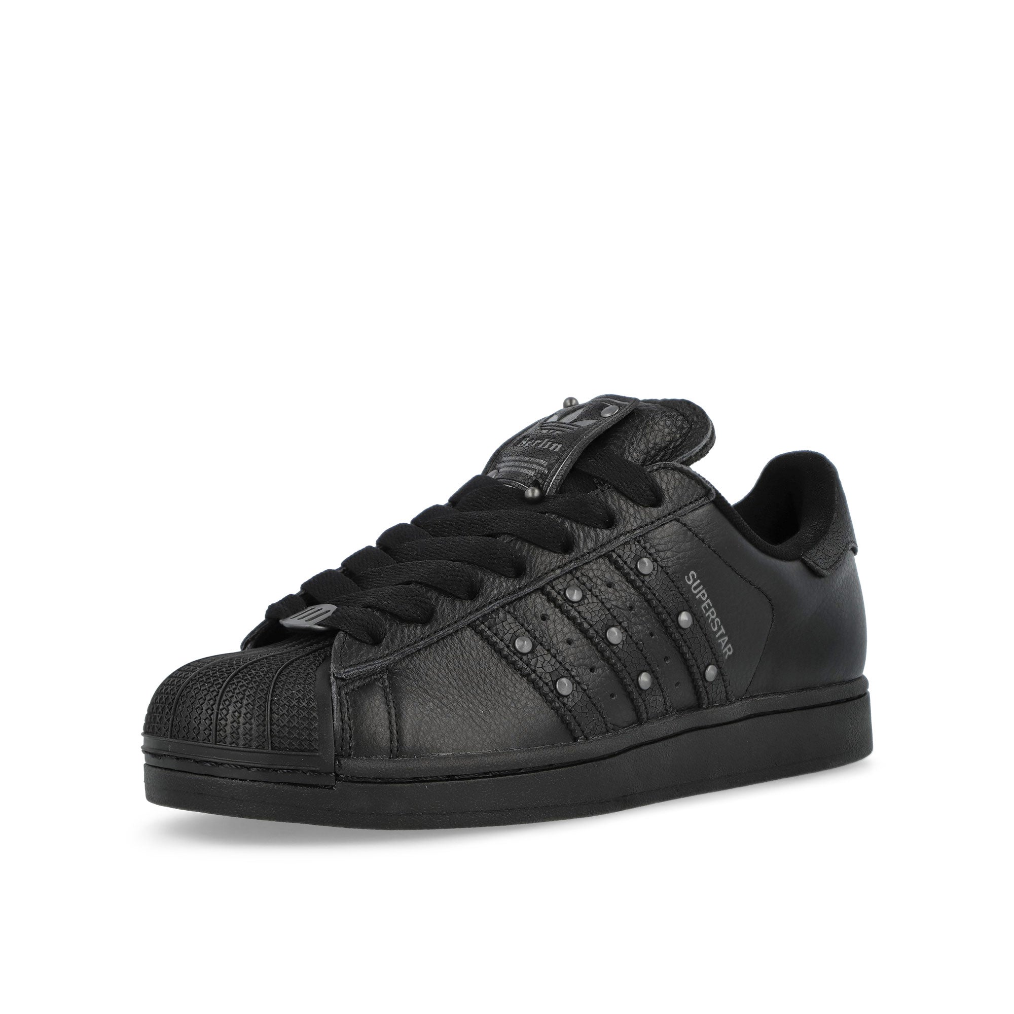 adidas Superstar ll Core Black / Carbon / Iron Metallic Low Top Sneakers JQ3225 Close-up | Overkill