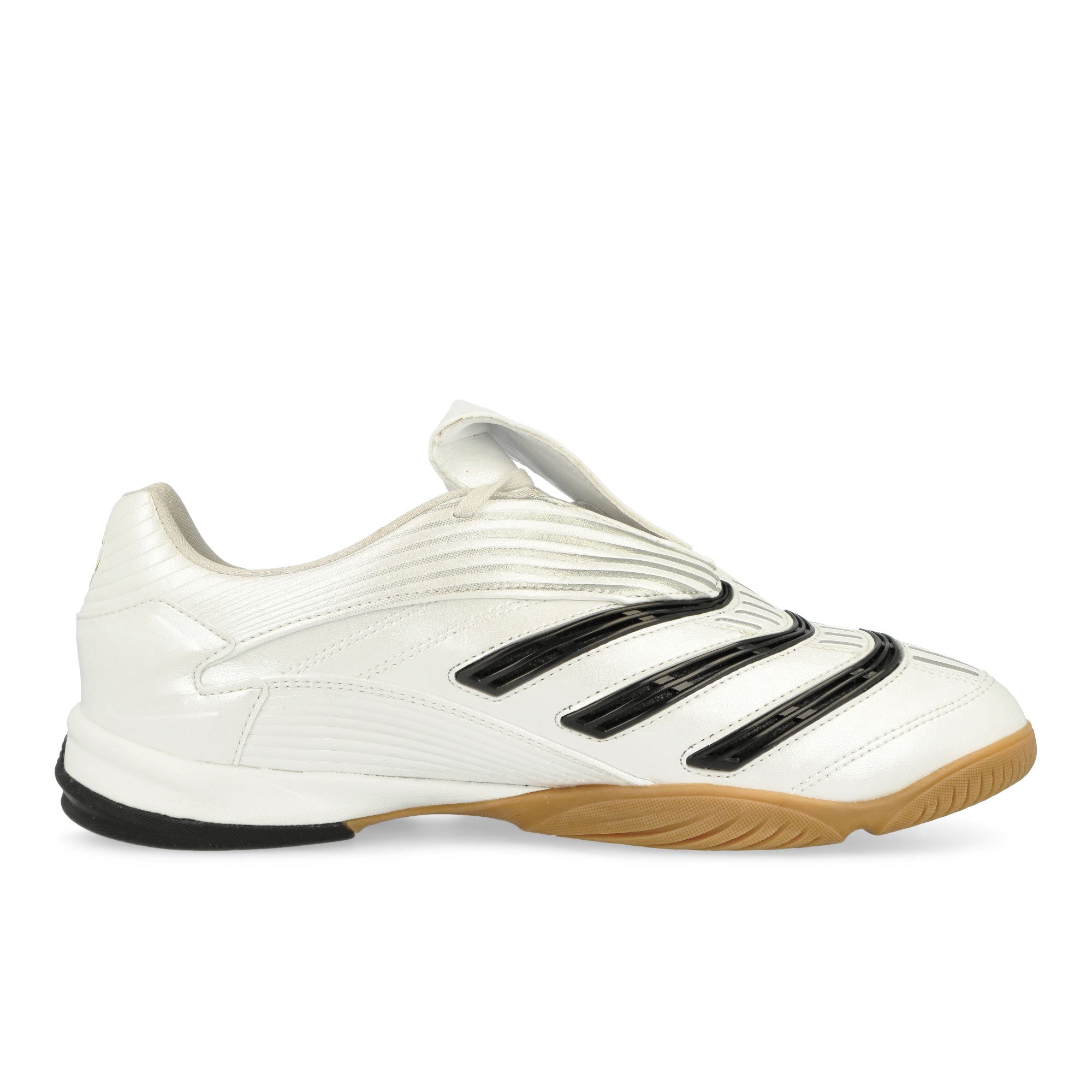 adidas Predator Sala Zero Metallic / Core Black / Gum 3 Low Top Sneakers JQ3915 Silhouette | Overkill