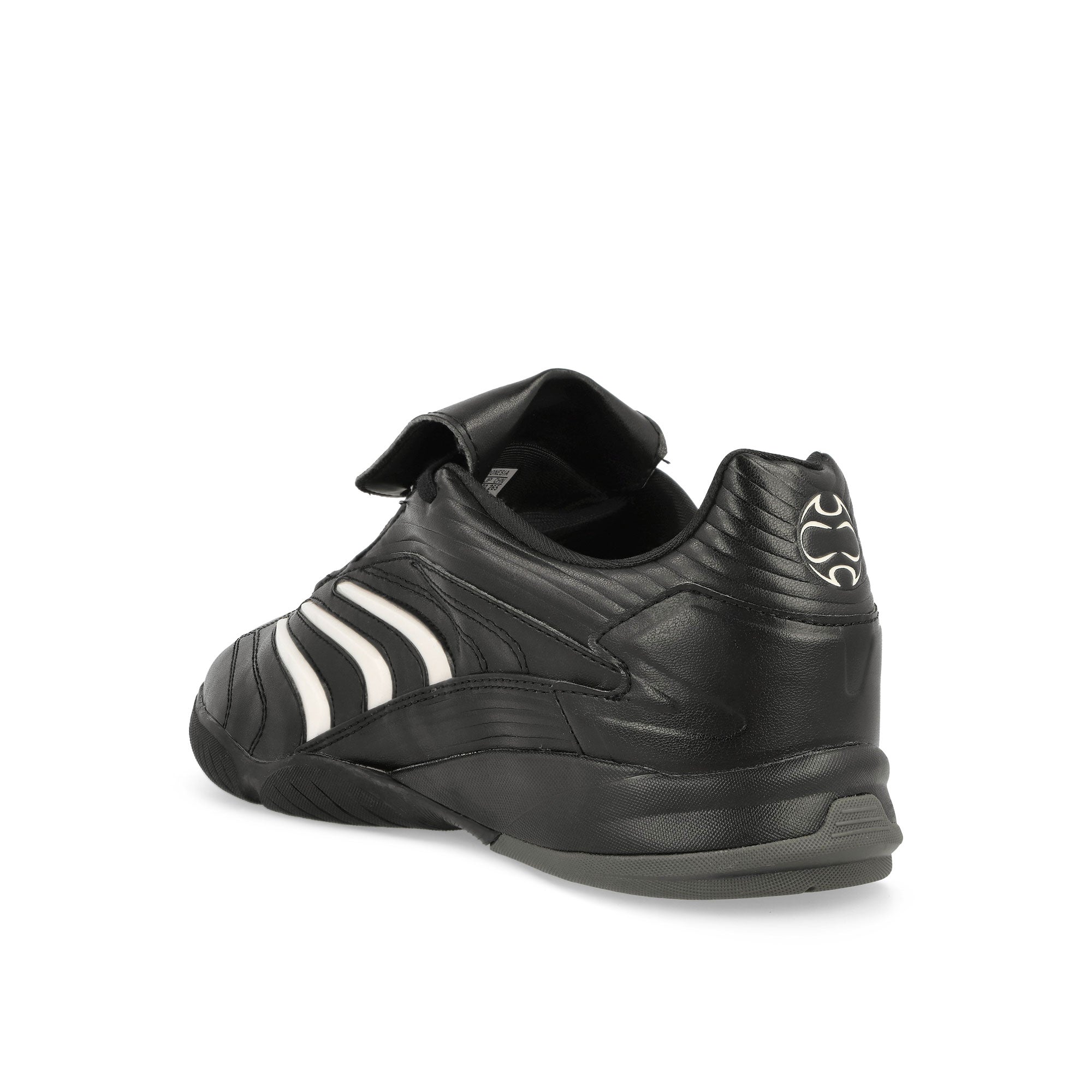 adidas Predator Sala Core Black / Zero Metallic / Lucid Red Low Top Sneakers JQ3916 Material | Overkill