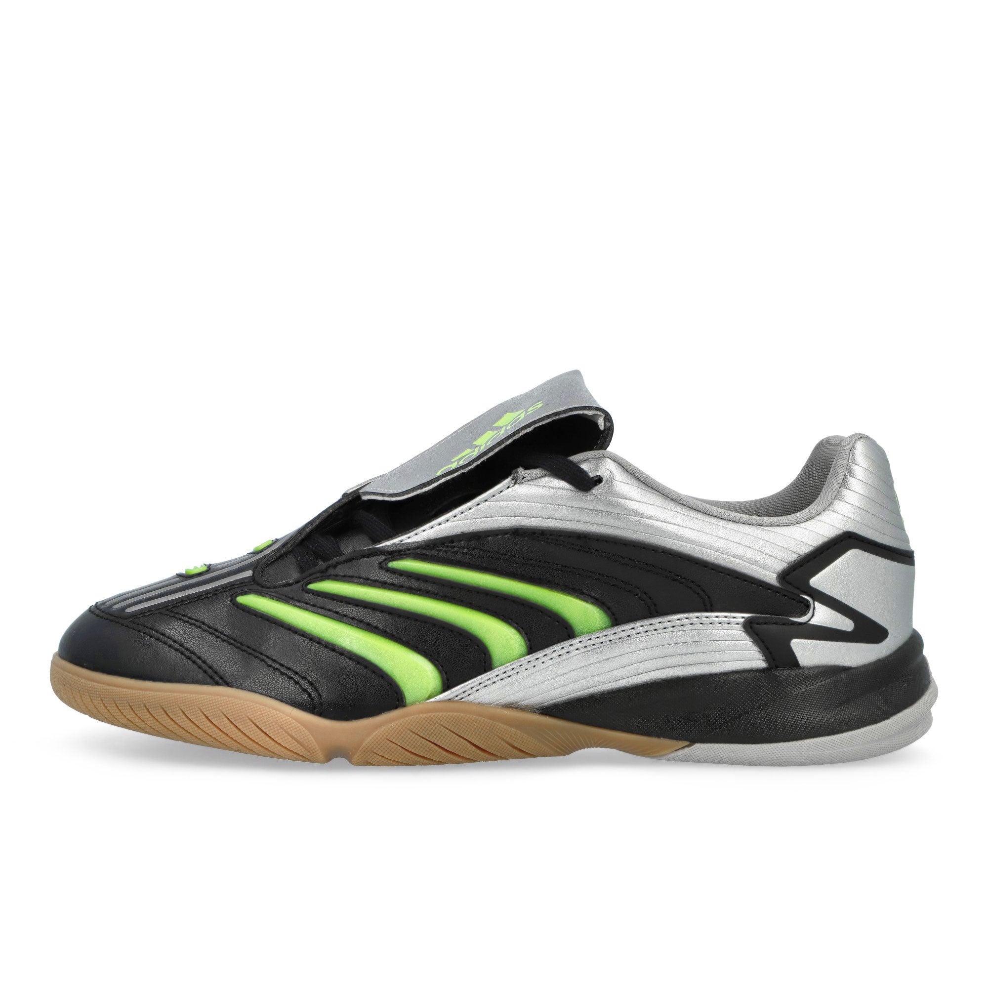 adidas Predator Sala Core Black / Signal Green / Silver Metallic Low Top Sneakers JQ3917 | Overkill