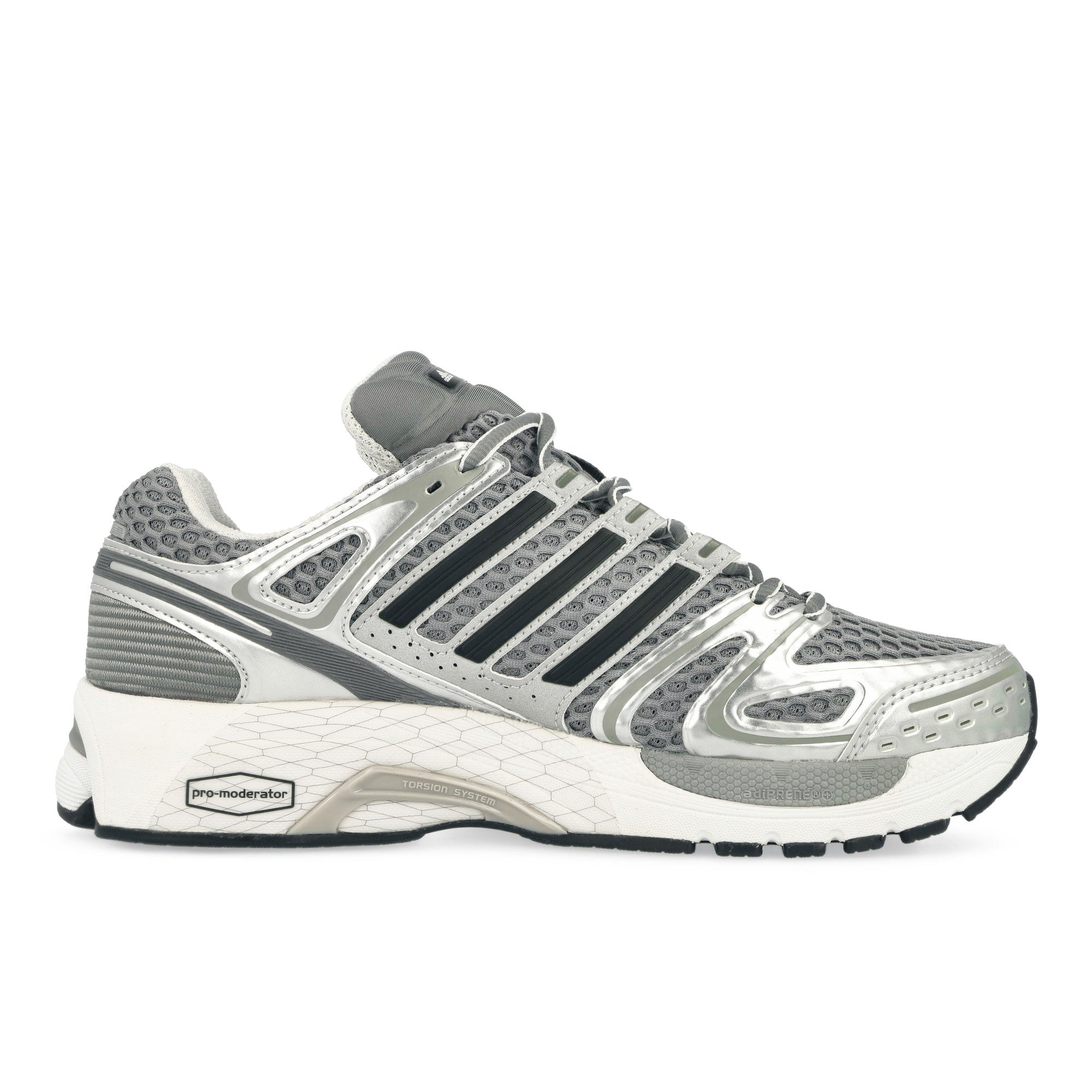 adidas Adistar Control 5 Grey Three / Core Black / Silver Metallic Low Top Sneakers JQ4165 Silhouette | Overkill