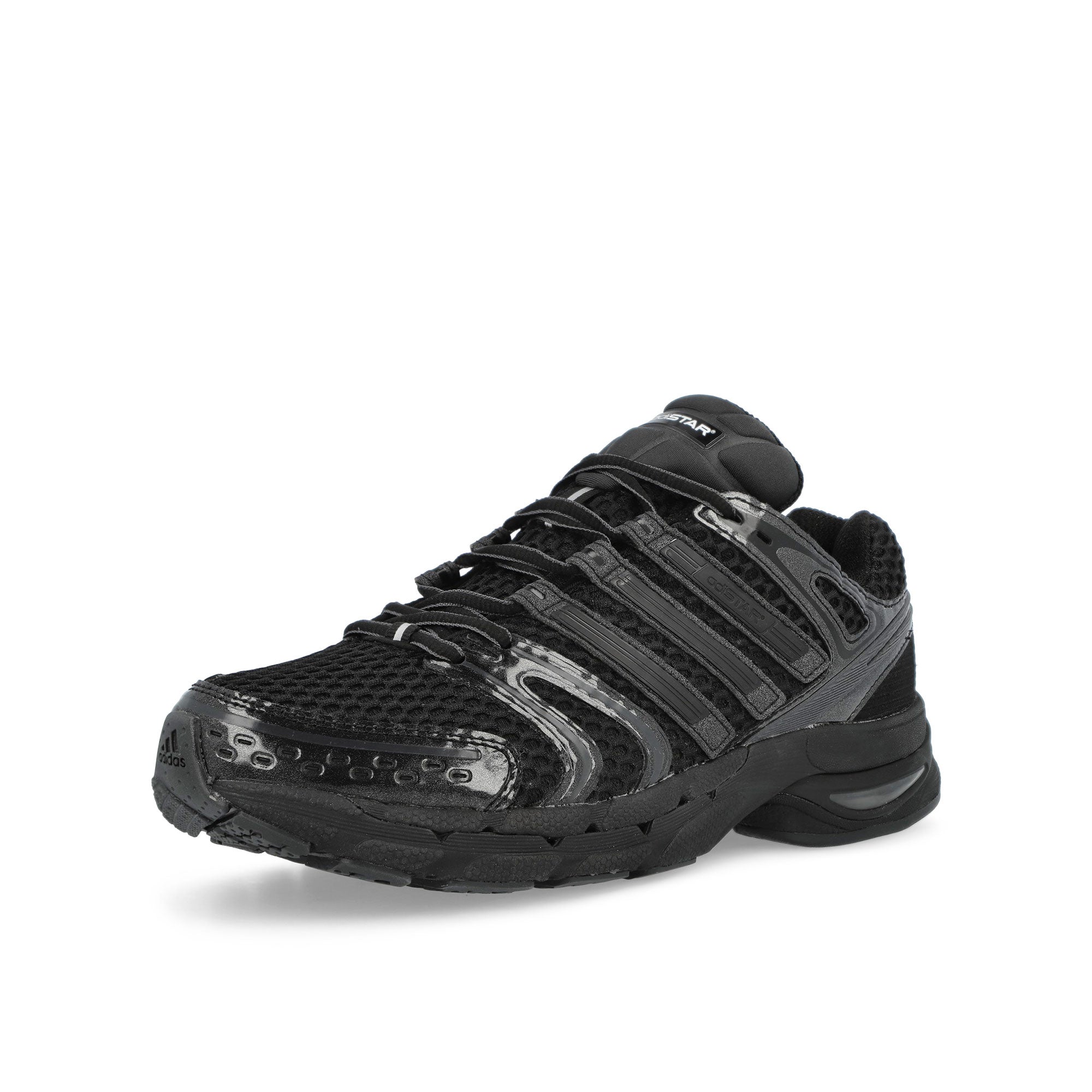 adidas Adistar Control 5 Core Black / Carbon / Grey Five Low Top Sneakers JQ4166 Close-up | Overkill