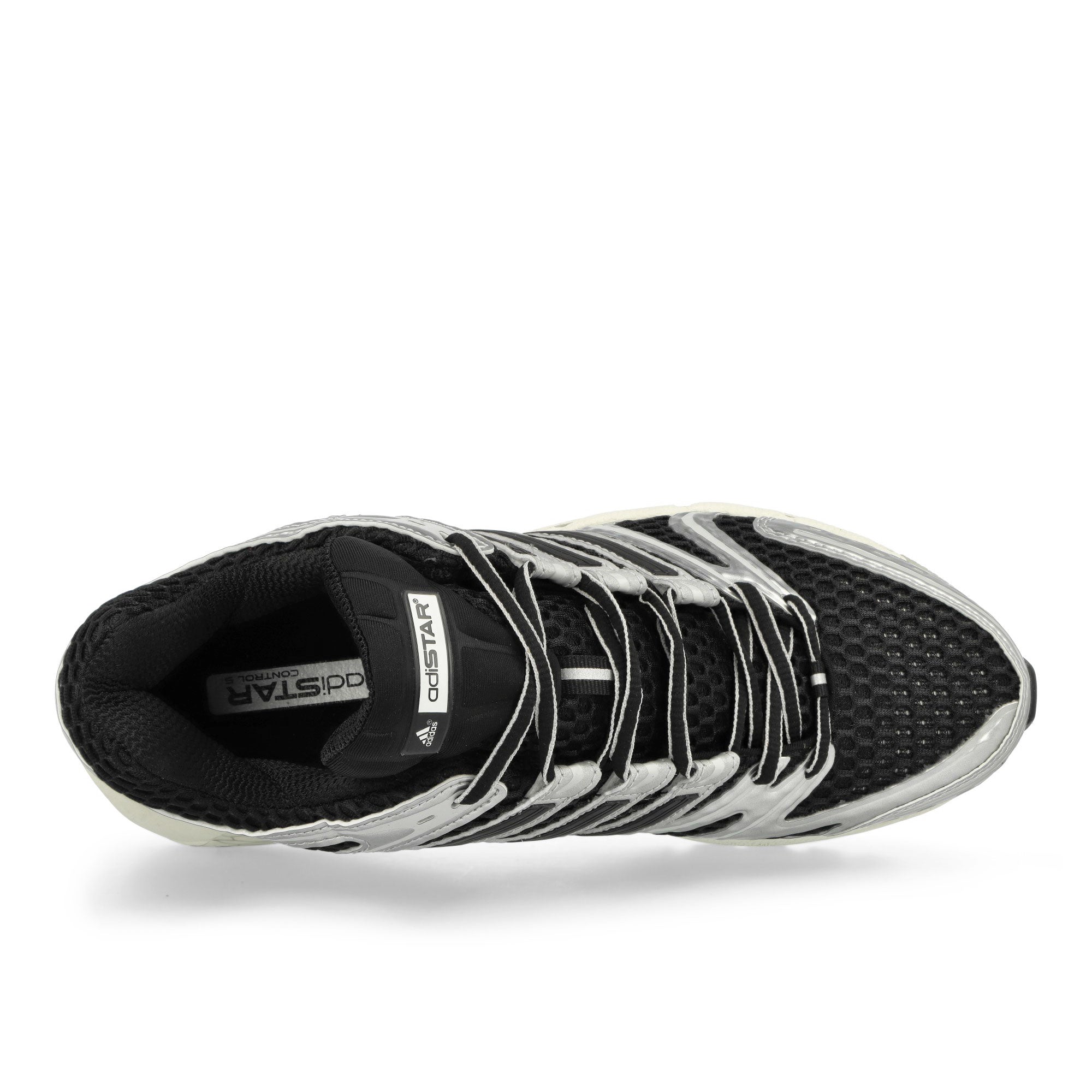 adidas Adistar Control 5 Core Black / Silver Metallic / Grey One Low Top Sneakers Detailfoto | Overkill
