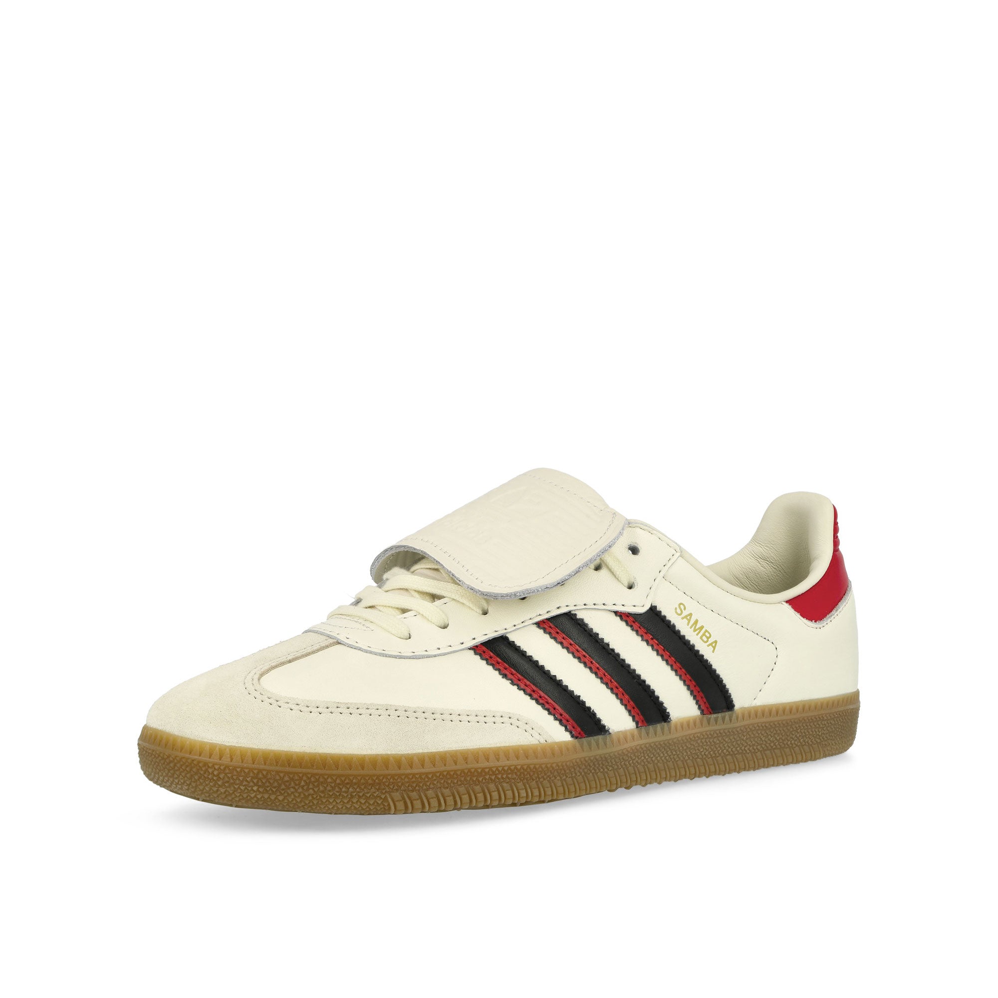 adidas Samba LT Cloud White / Core Black / Better Scarlet Low Top Sneakers Close Up | Overkill