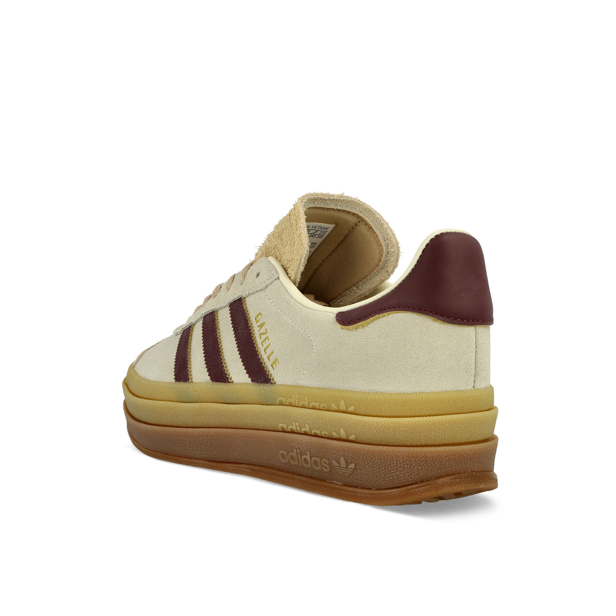 adidas Gazelle Bold W Cream White / Maroon / Magic Beige Low Top Sneakers Material | Overkill