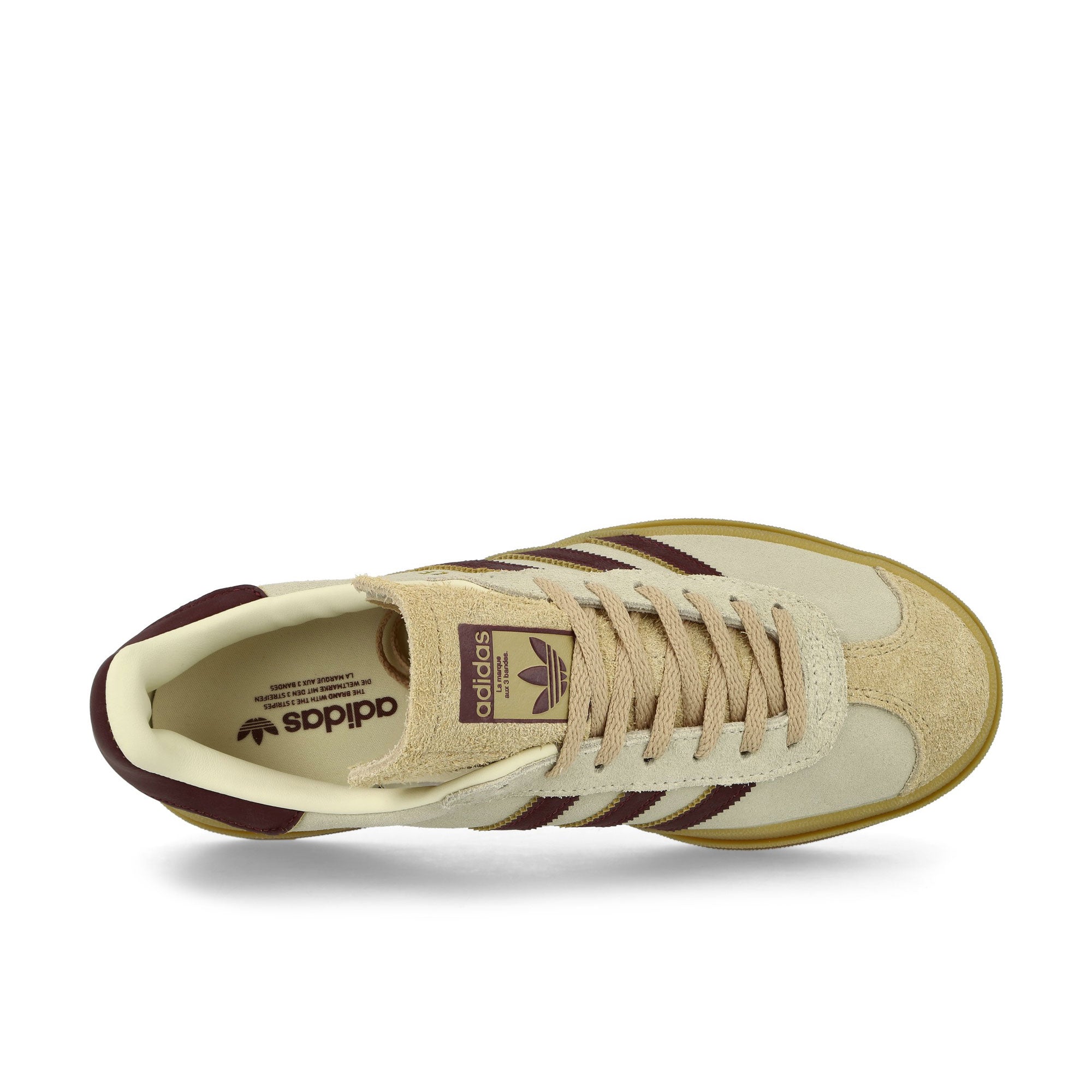 adidas Gazelle Bold W Cream White / Maroon / Magic Beige Low Top Sneakers Detailfoto | Overkill