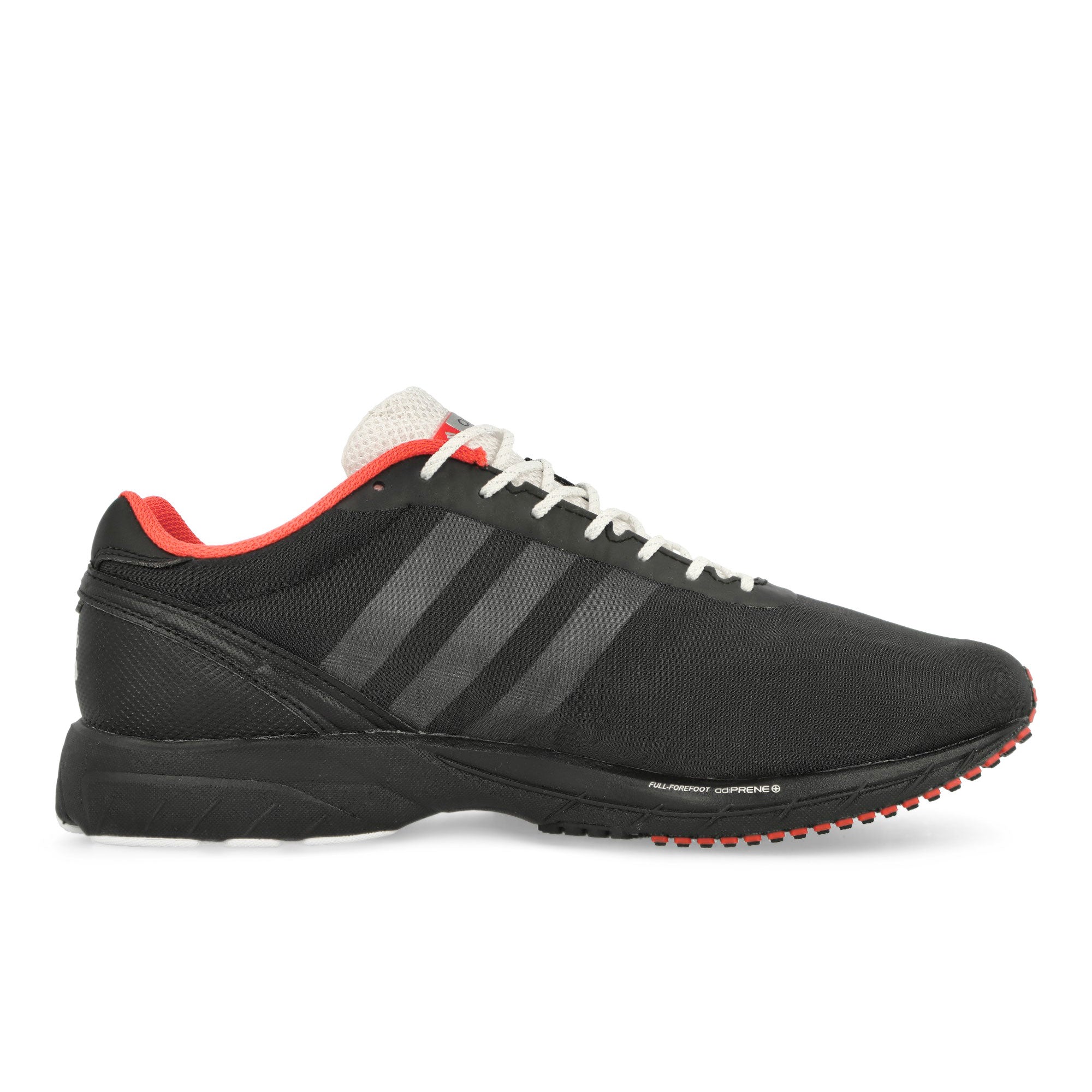 adidas Adizero Adios OG Core Black / Footwear White / Bright Red Low Top Sneakers JQ5784 Silhouette | Overkill
