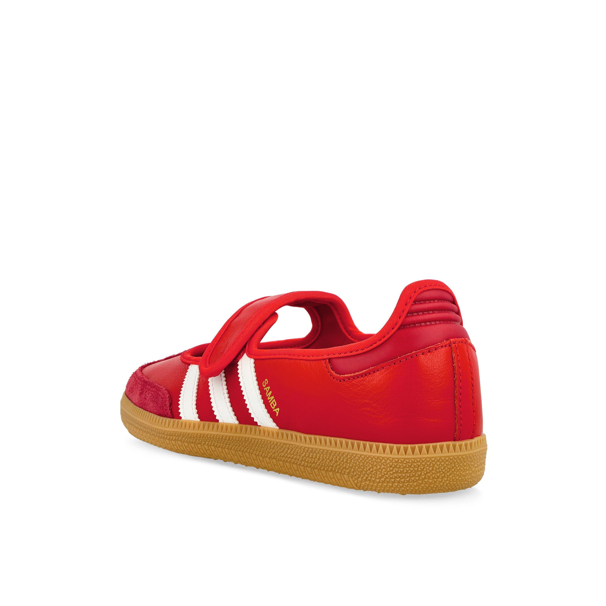 adidas Samba Jane W Better Scarlet / Team Victory Red / Gum Three Low Top Sneakers JQ6446 Material | Overkill