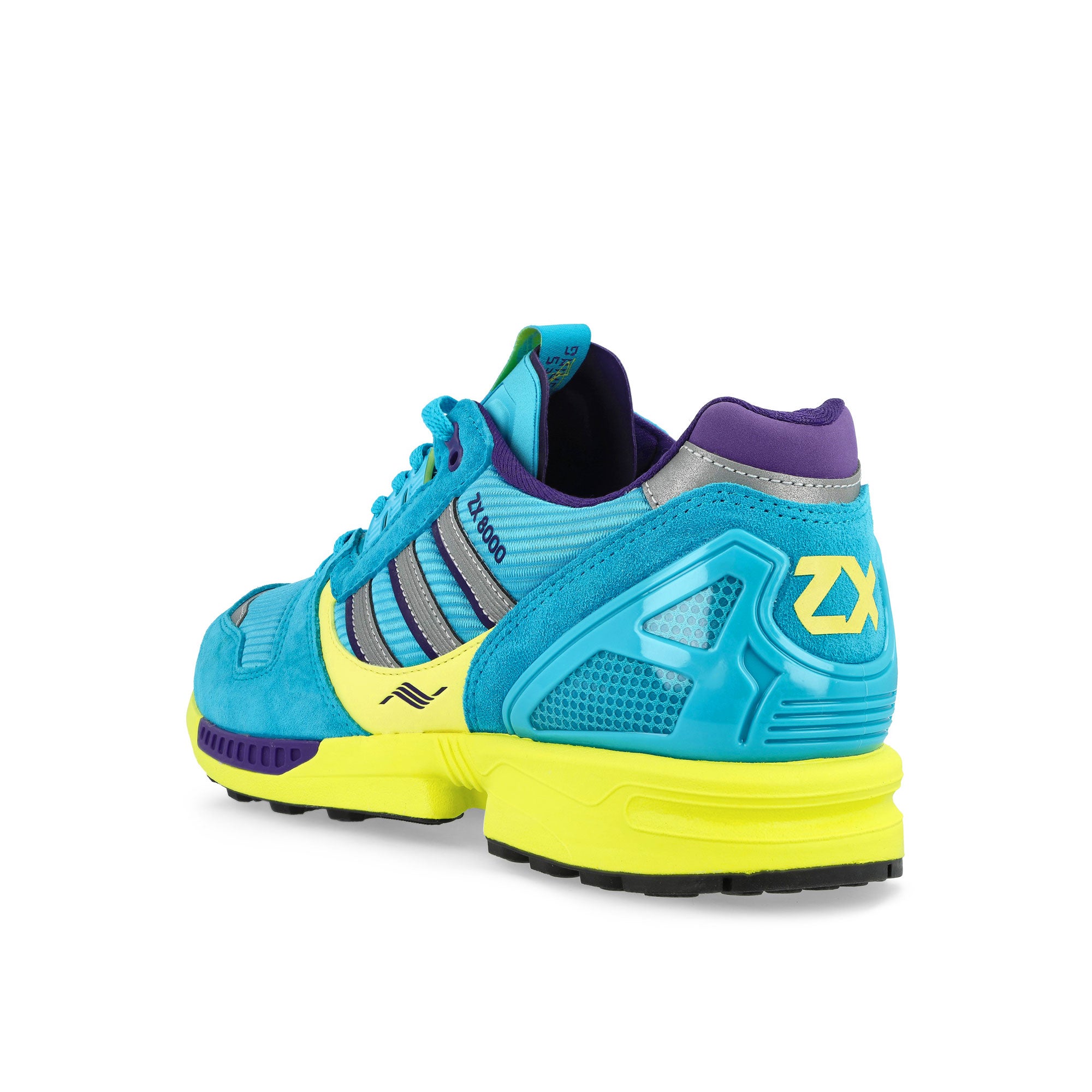adidas ZX 8000 JC & MT Consortium Blue Glow / Blue Glow / Unity Purple Low Top Sneakers JQ6739 Material | Overkill