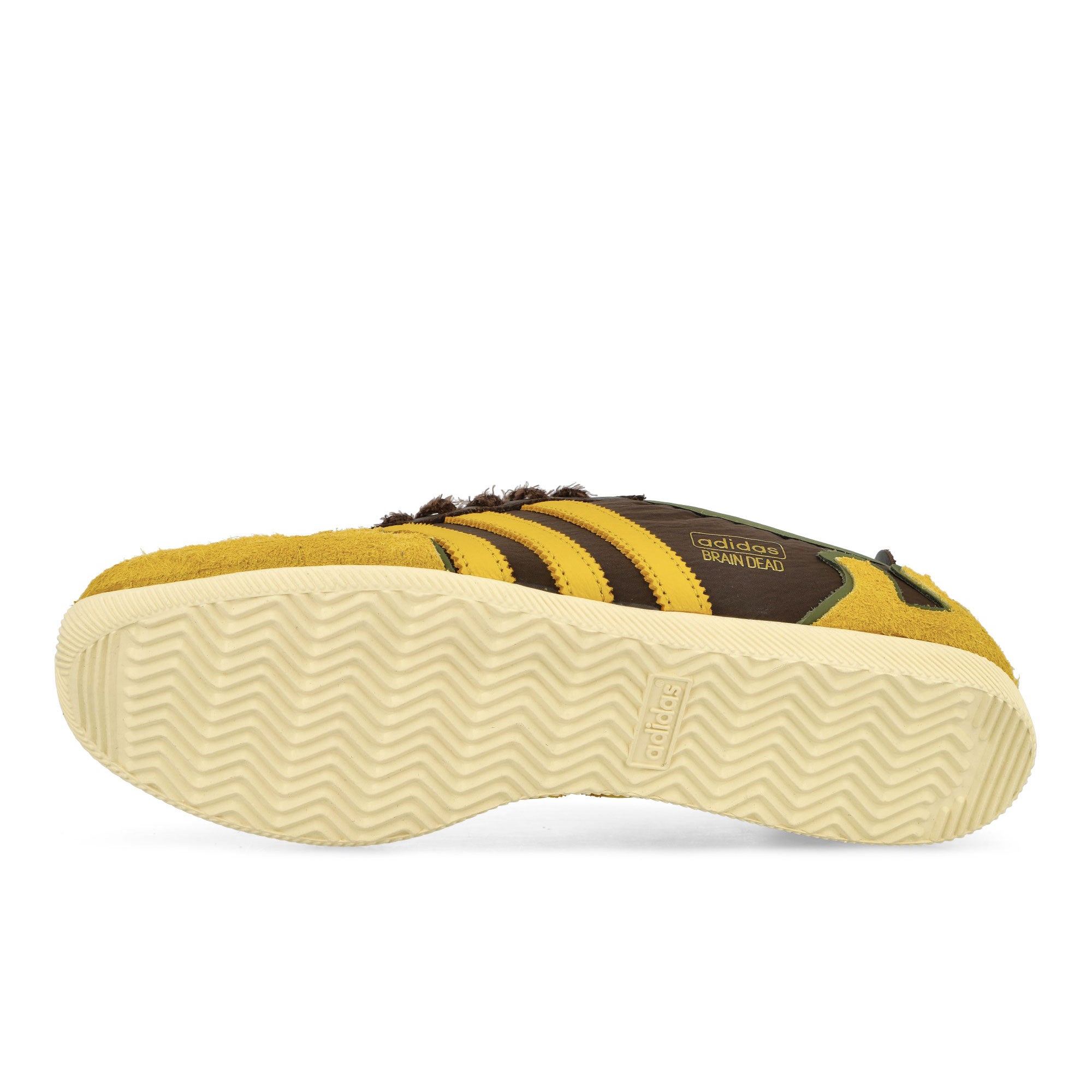 Brain Dead x adidas Japan Lo Shadow Brown / Hazy Yellow / Off White Low Top Sneakers JQ6789 Detail View 2 | Overkill