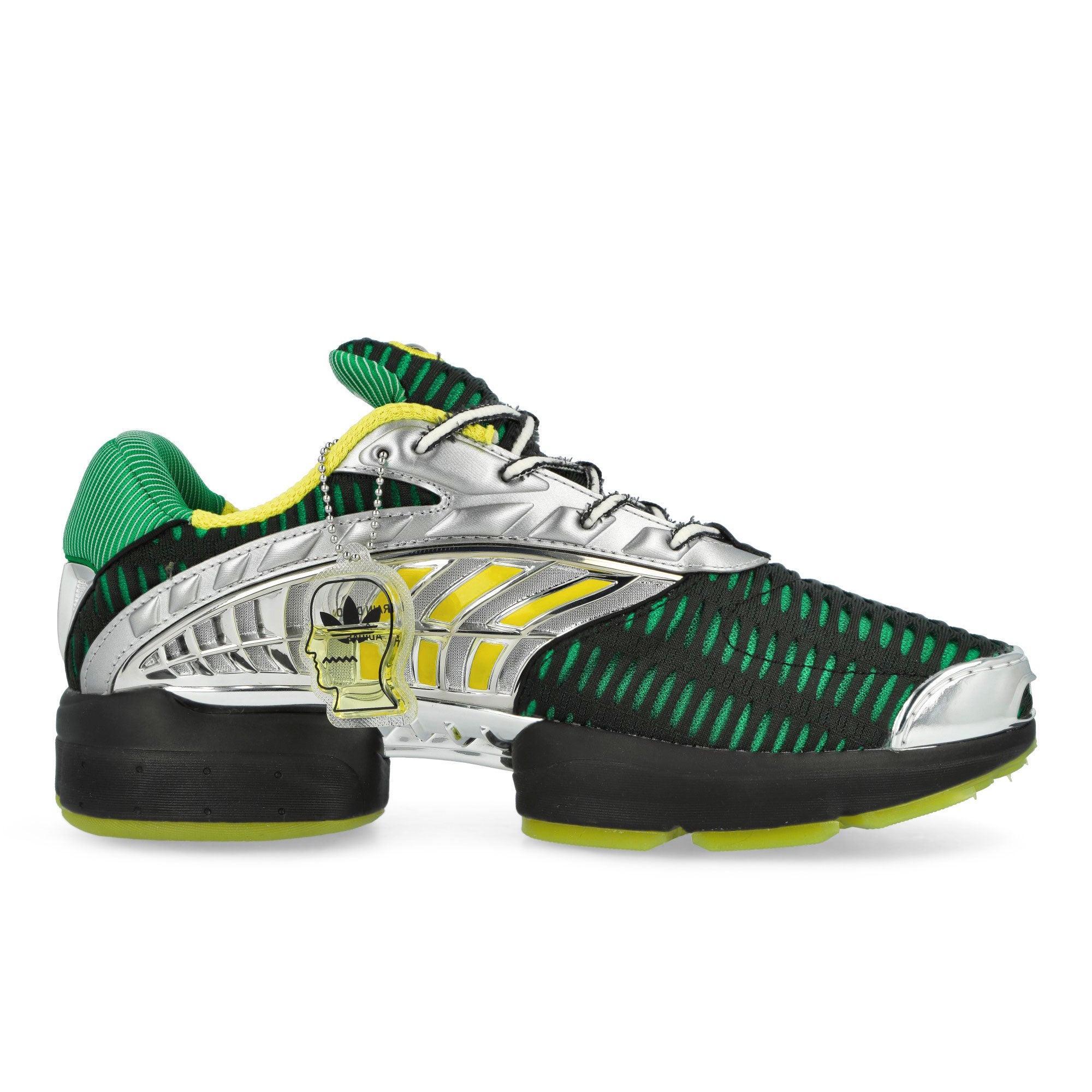 Brain Dead x adidas Climacool 2 Core Black / Impact Yellow / Silver Metallic Sneaker JQ6793 Silhouette | Overkill