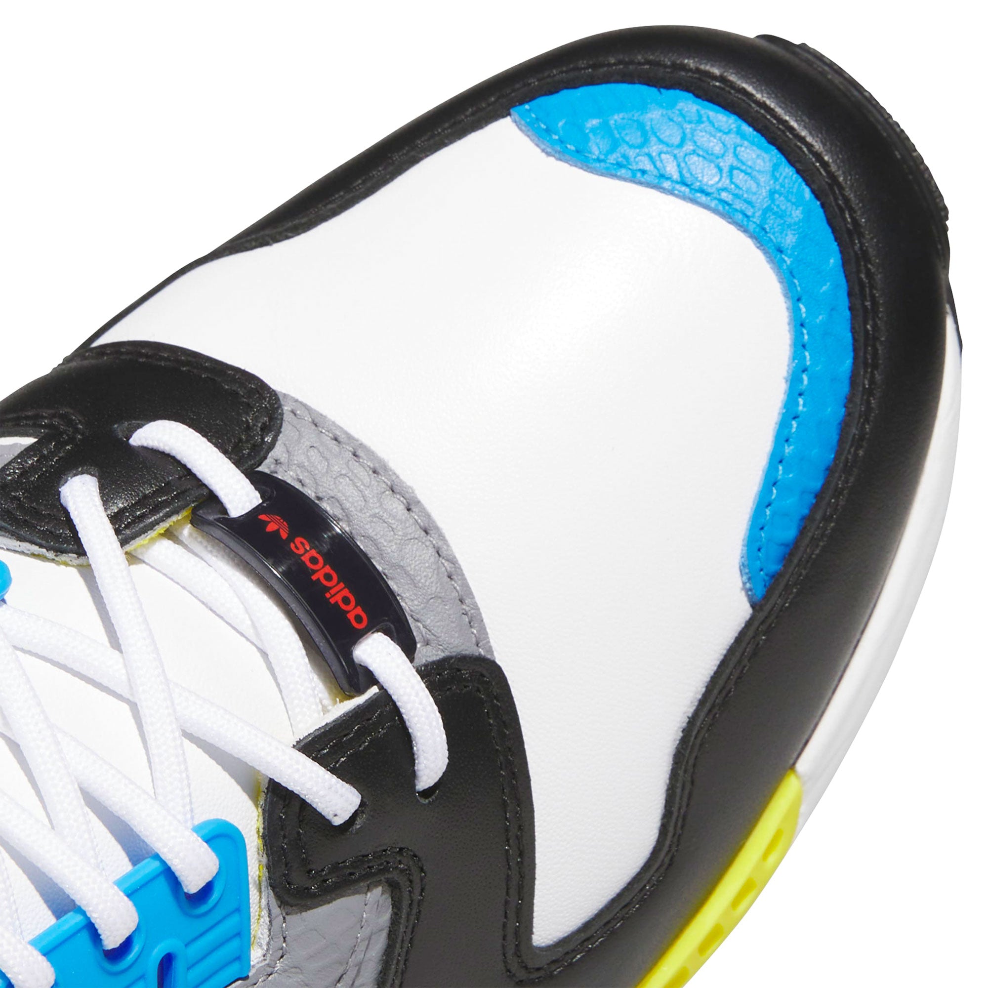 adidas ZX 8000 Golf Footwear White / Lucid Ray Blue / Core Black Low Top Sneakers JQ6807 Detail View 1 | Overkill