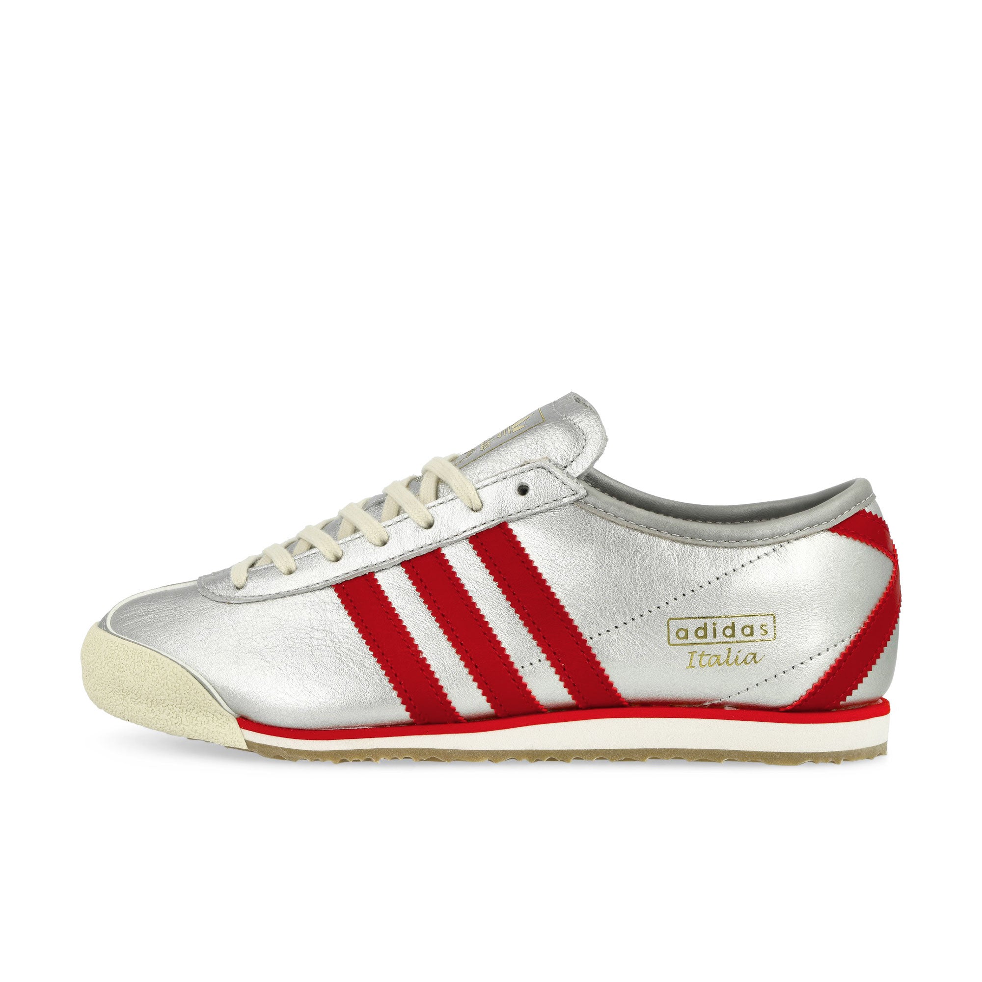 adidas Italia 70s W Silver Metallic / Team Victory Red / Gold Metallic Low Top Sneakers JQ6964 | Overkill