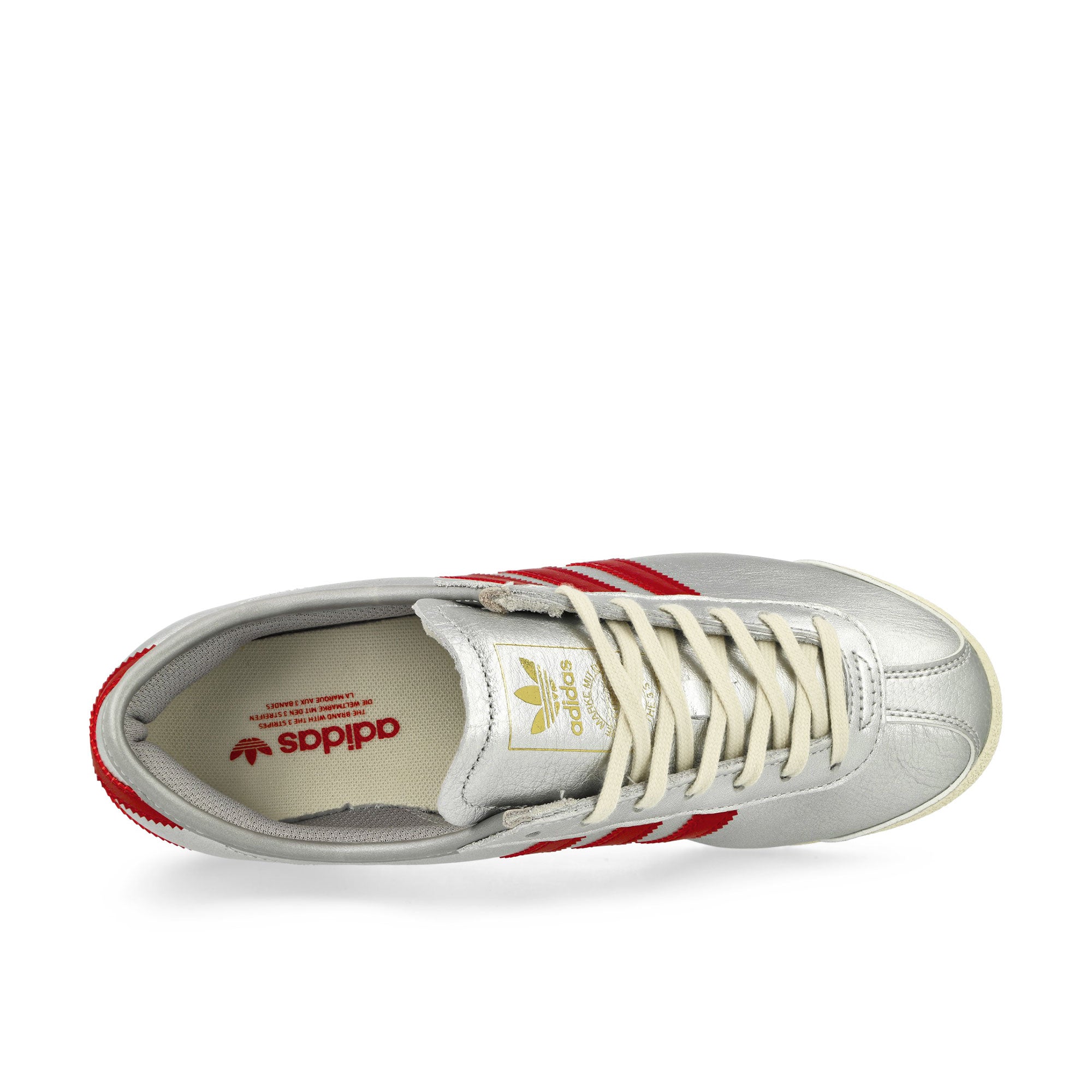 adidas Italia 70s W Silver Metallic / Team Victory Red / Gold Metallic Low Top Sneakers Detailfoto | Overkill