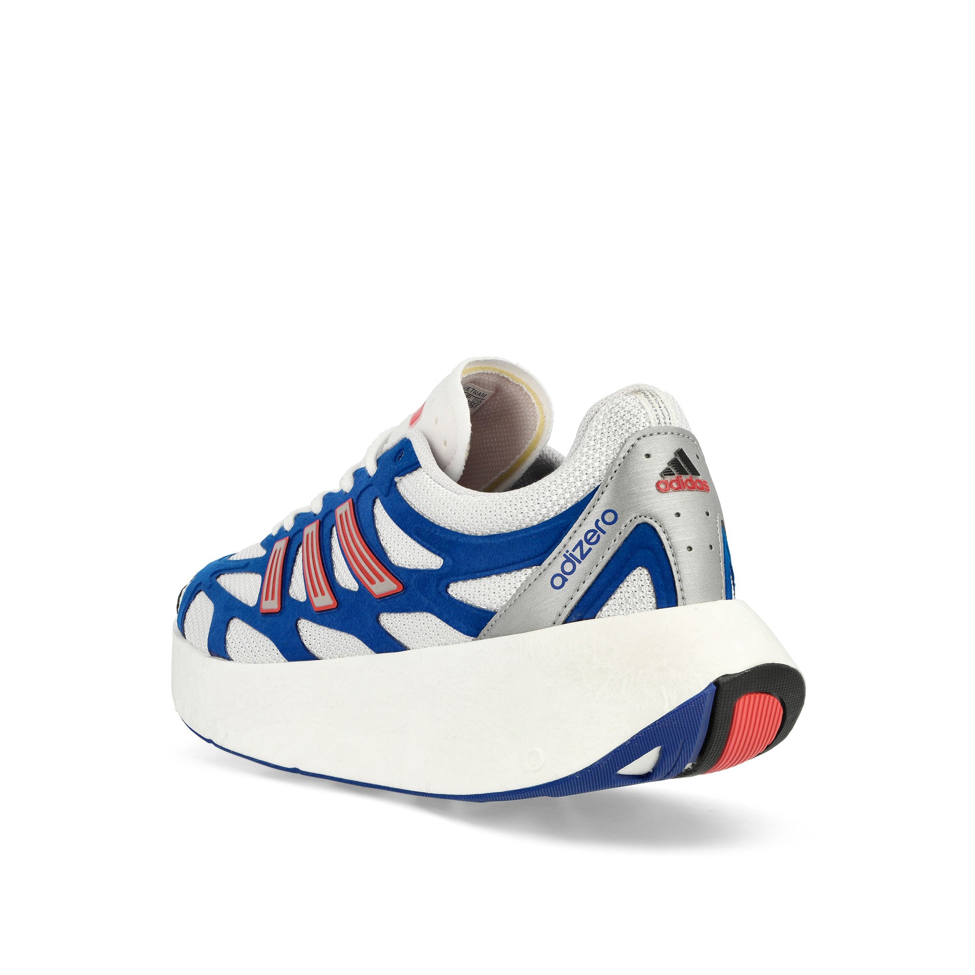 adidas Adizero Aruku Collegiate Royal / Bright Red / Cloud White Low Top Sneakers Close Up | Overkill