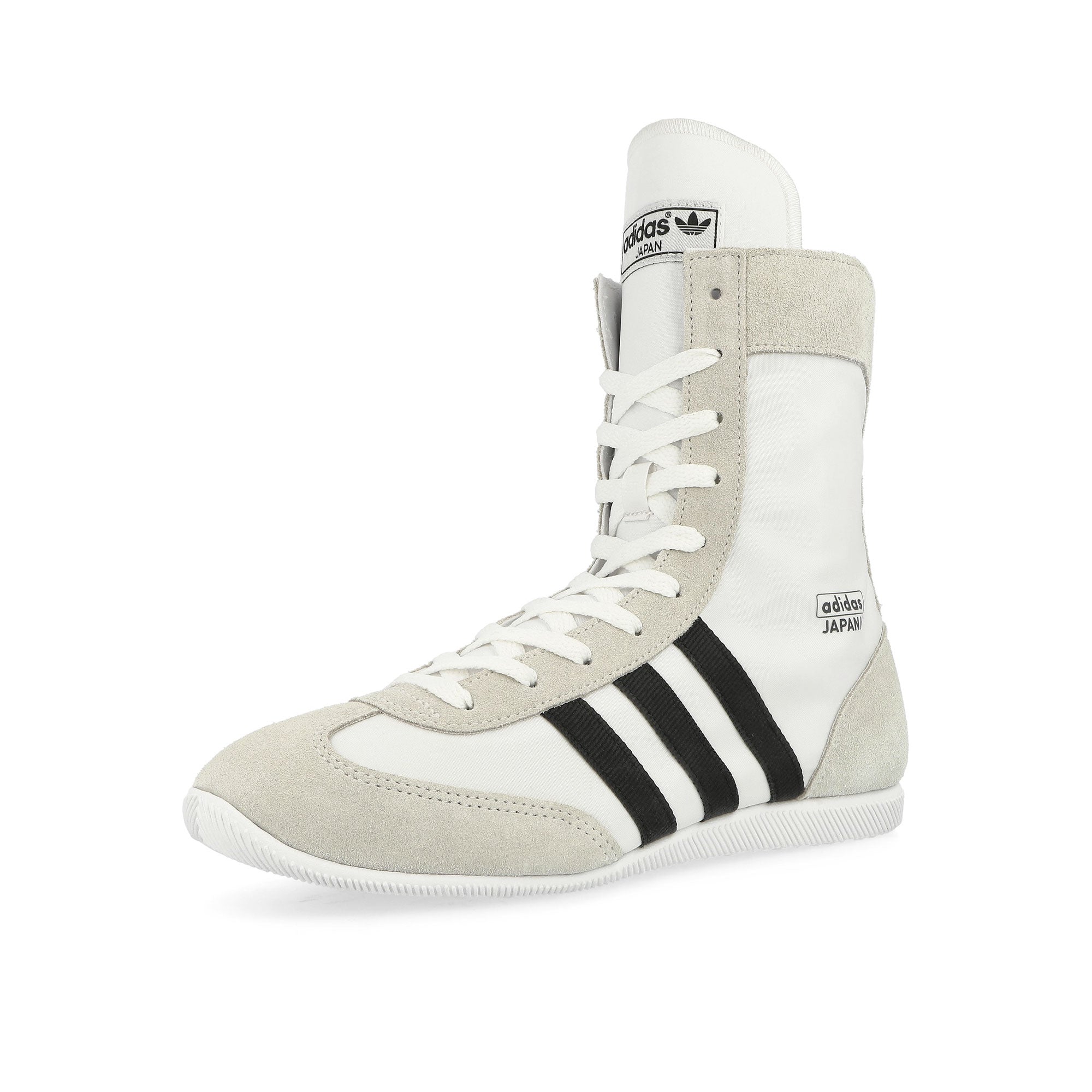 adidas Japan H W Cloud White / Core Black / Core Black High Top Sneakers Close Up | Overkill