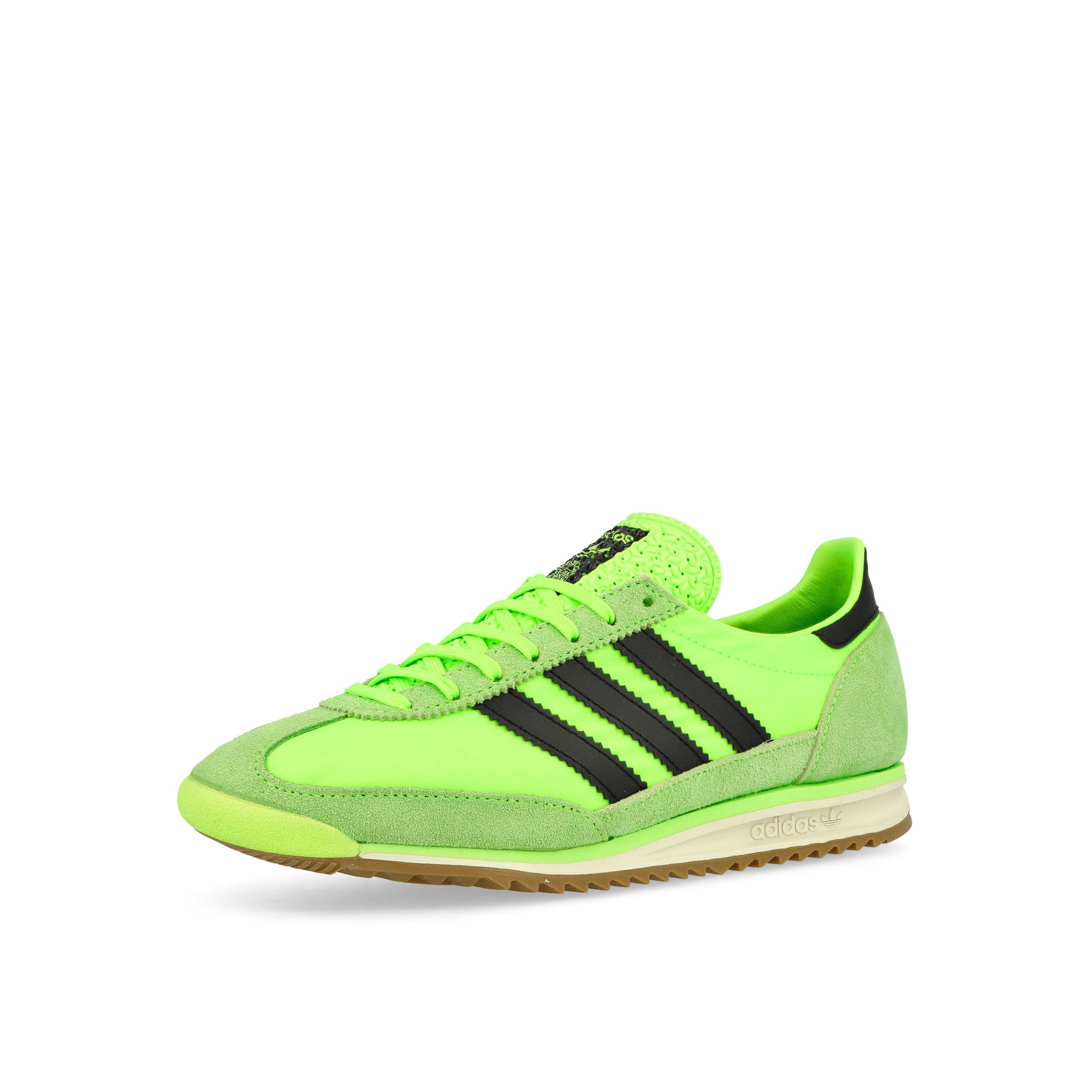 adidas SL 72 OG W Signal Green-Core Black-Gum 4 Low Top Sneaker Close-Up | Overkill