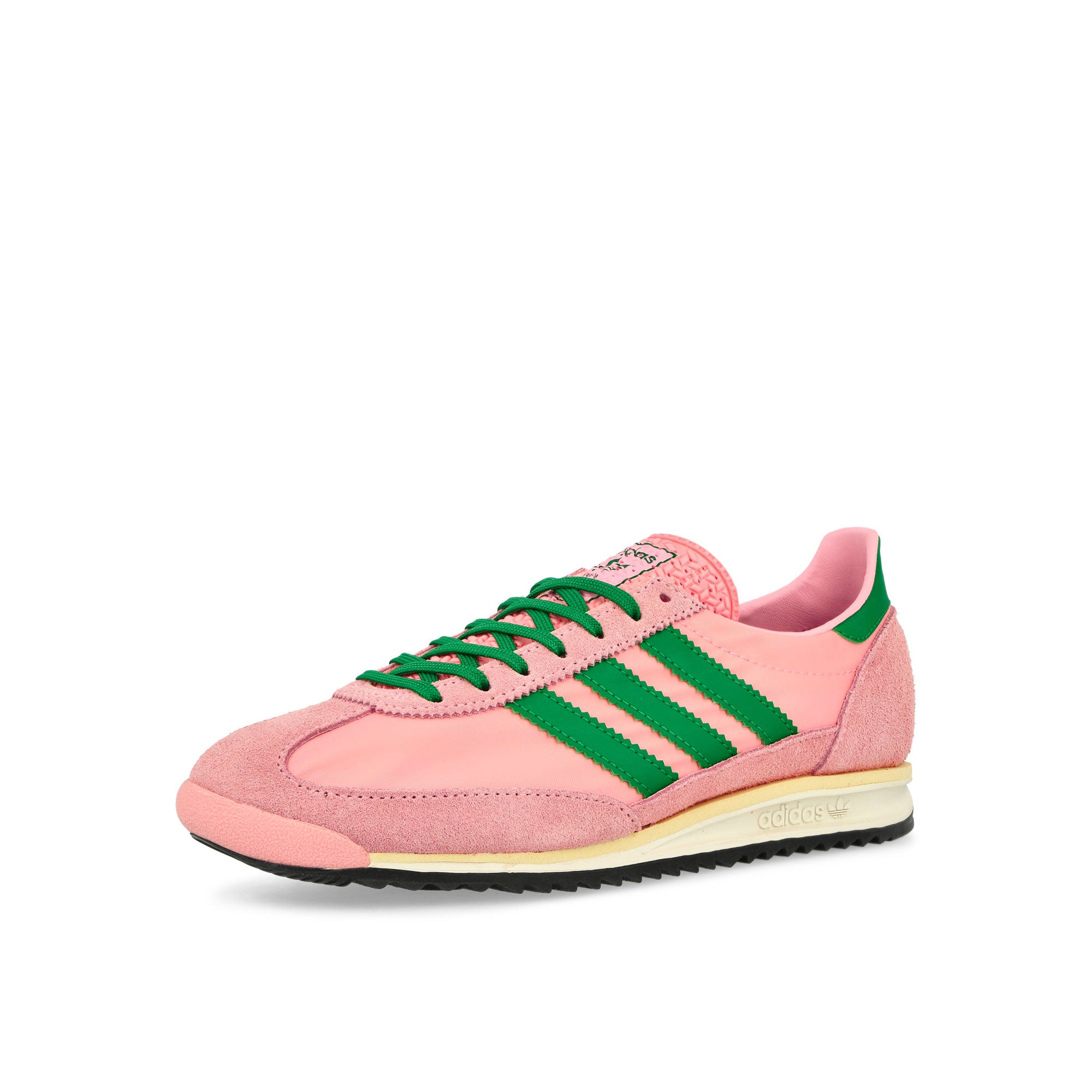 adidas SL 72 OG W Glow Pink / Green / Core Black Low Top Sneakers Close Up | Overkill