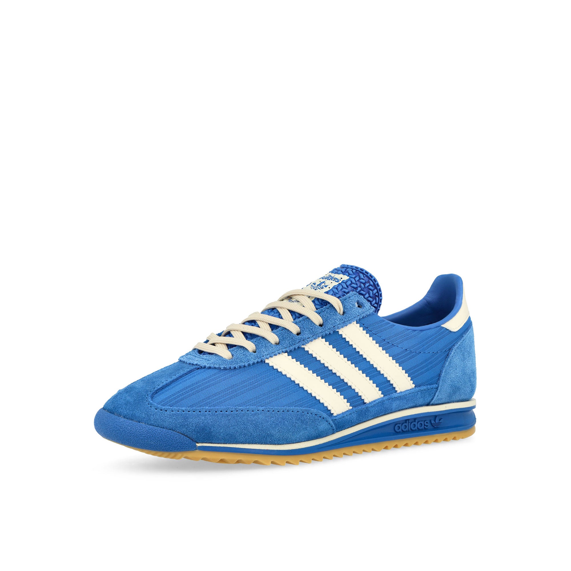 adidas SL 72 OG W Blue / Cream White / Gum 1 Low Top Sneaker JQ8314 Close-up | Overkill