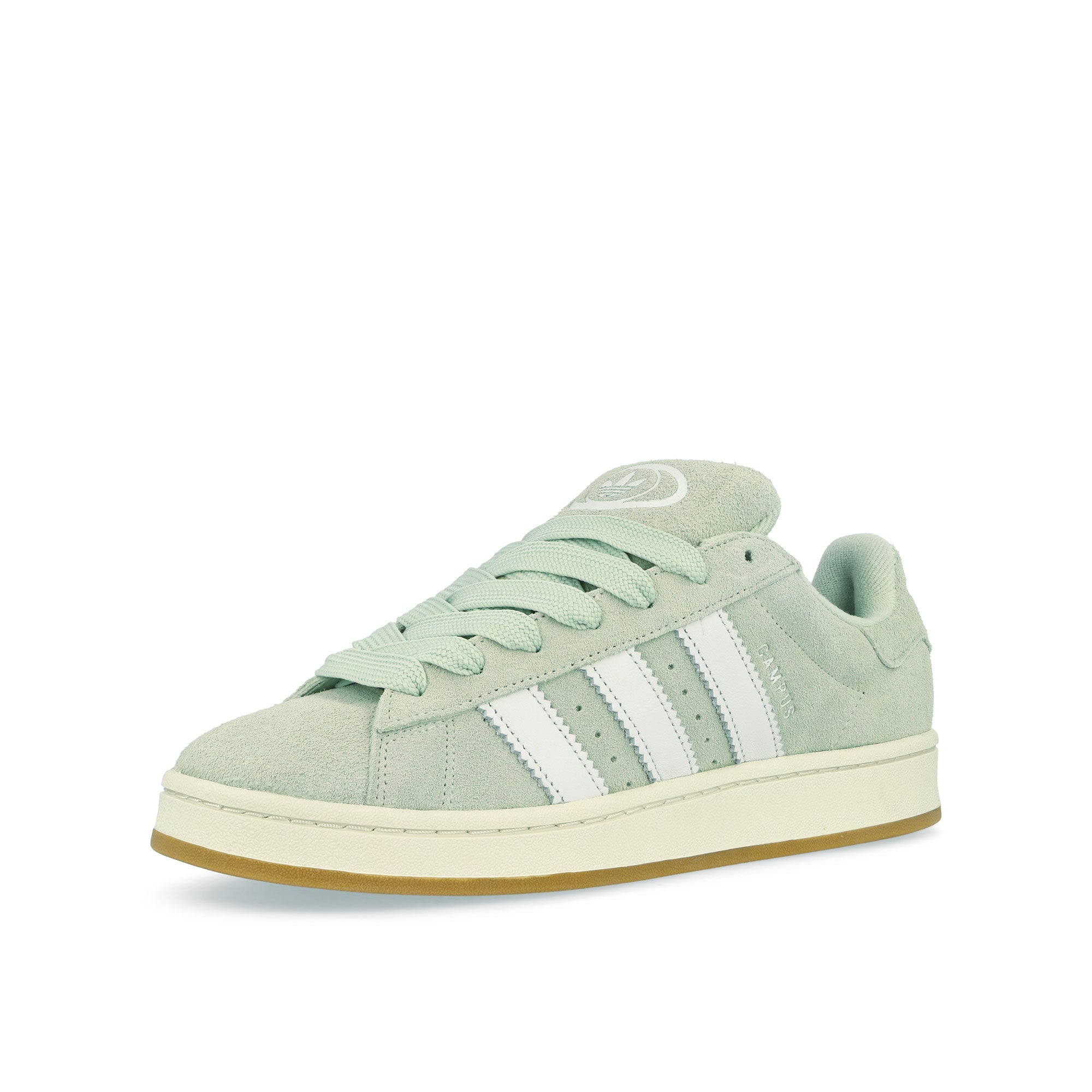 adidas Campus 00s Linen Green / Footwear White / Off White Low Top Sneakers Close Up | Overkill
