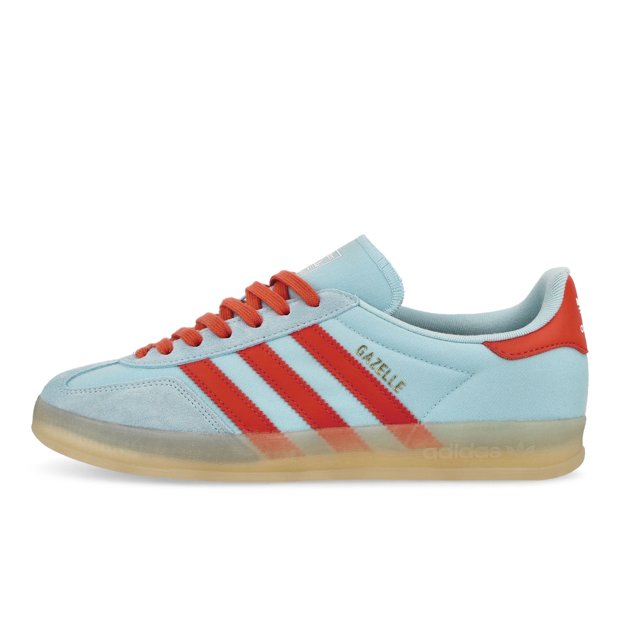 adidas Gazelle Indoor Clear Sky / Crew Red / Magic Beige Low Top Sneaker JQ8388 | Overkill