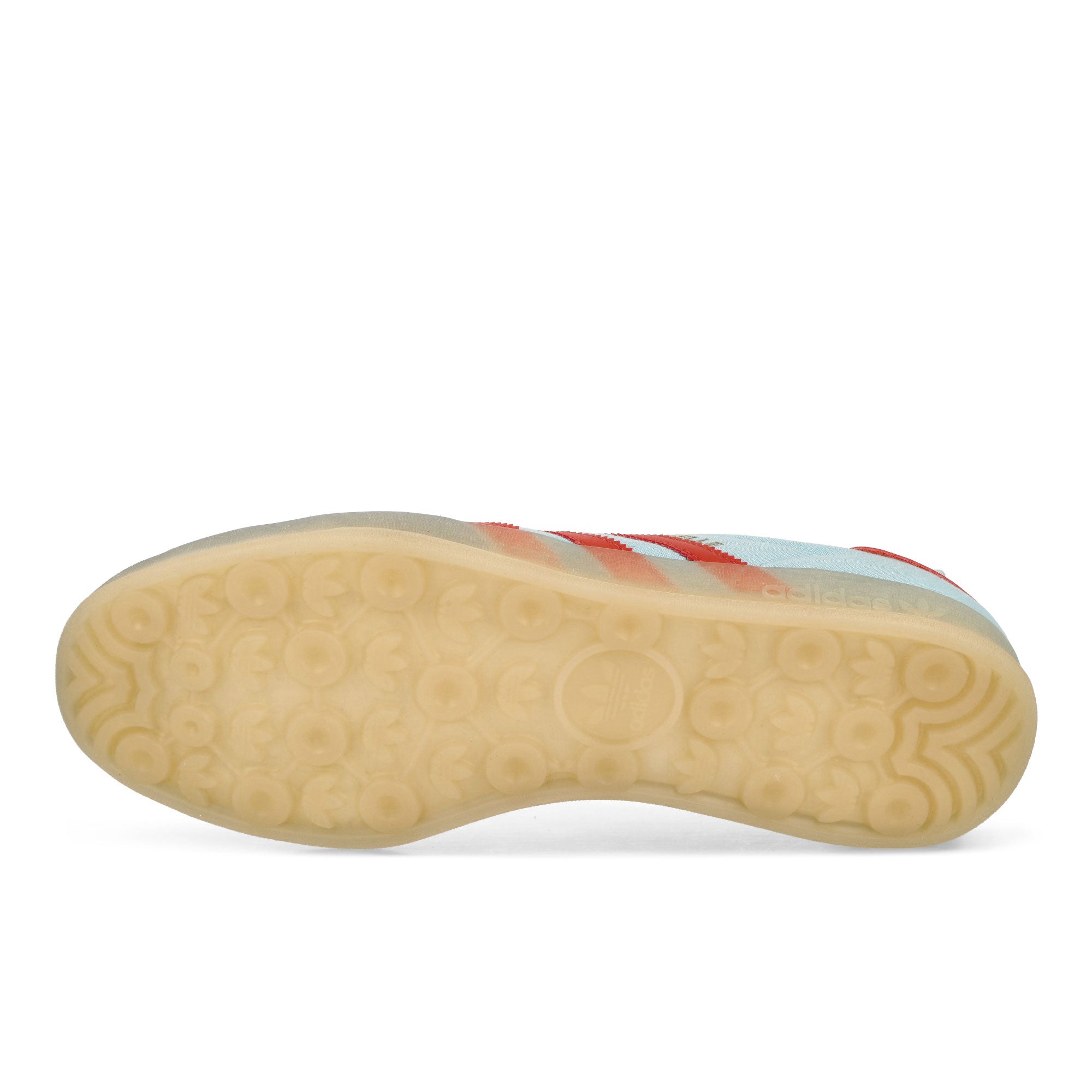 adidas Gazelle Indoor Clear Sky / Crew Red / Magic Beige Low Top Sneaker JQ8388 Detail View 1 | Overkill