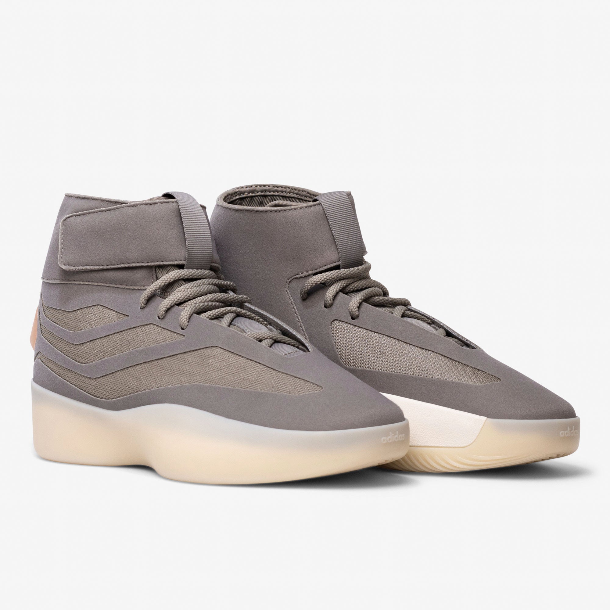 adidas II Basketball High Top Putty Beige / Putty Beige / Putty Beige High Top Sneakers Material | Overkill