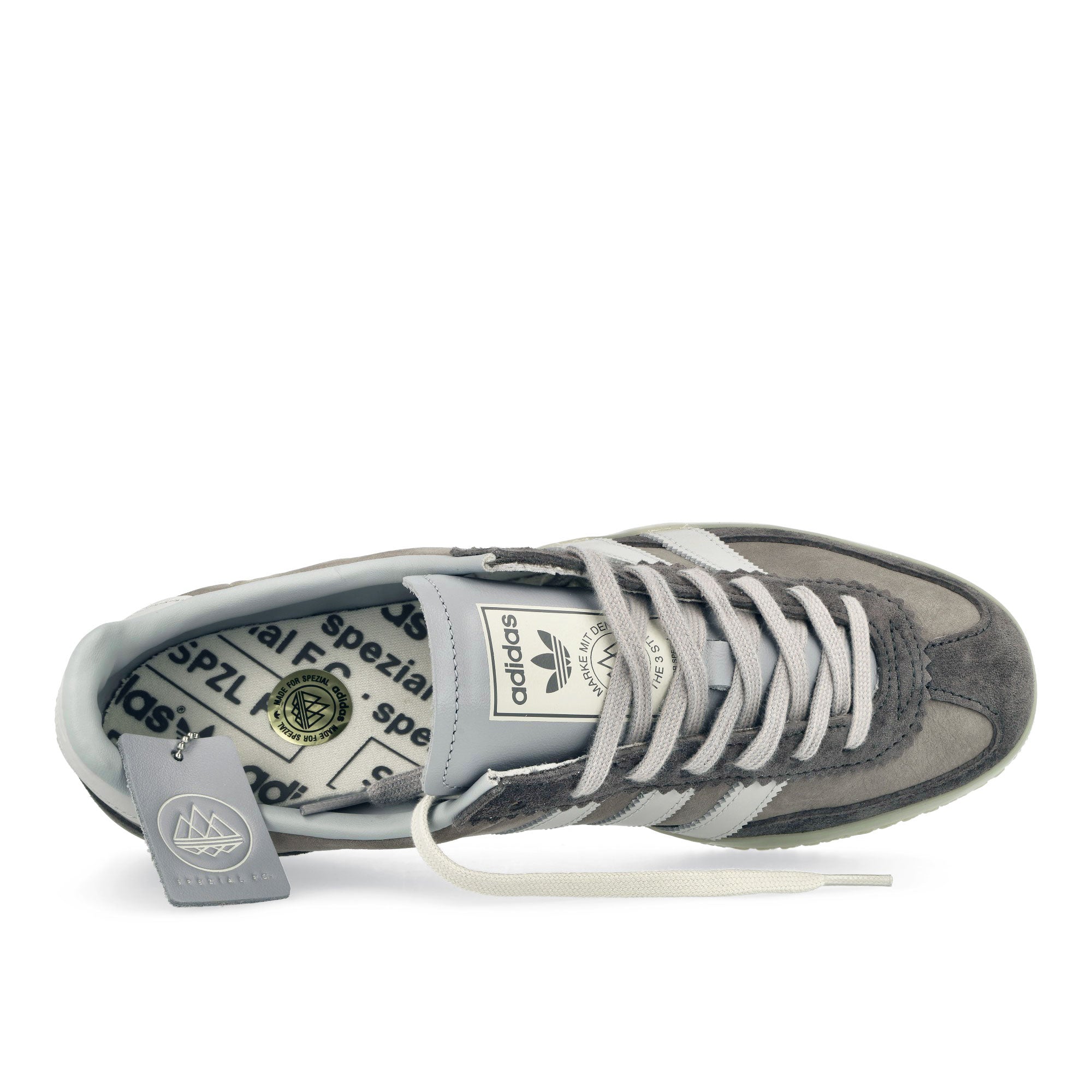 adidas Roelee SPZL F.C. Light Grey / Grey Six / Light Solid Grey Low Top Sneakers JQ9119 Detailfoto | Overkill