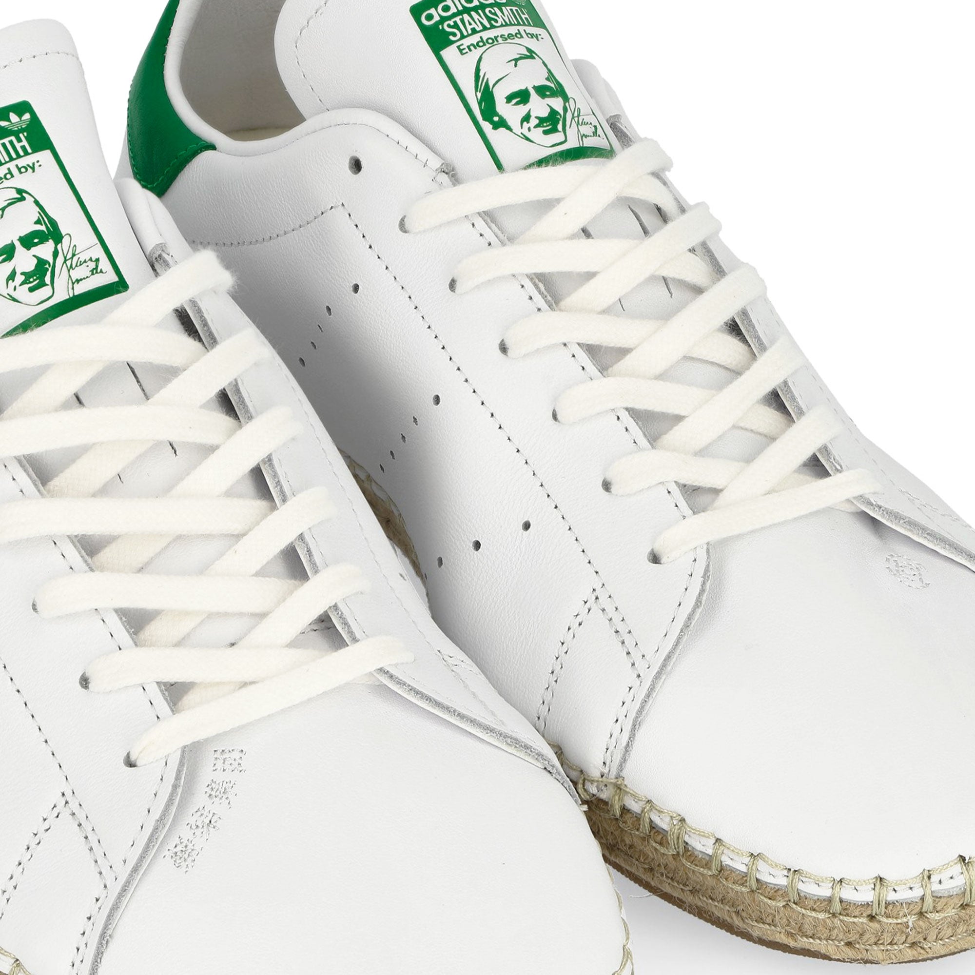 Clot x adidas Stan Smith Footwear White / Green / Footwear White Low Top Sneaker JQ9226 Detailfoto | Overkill