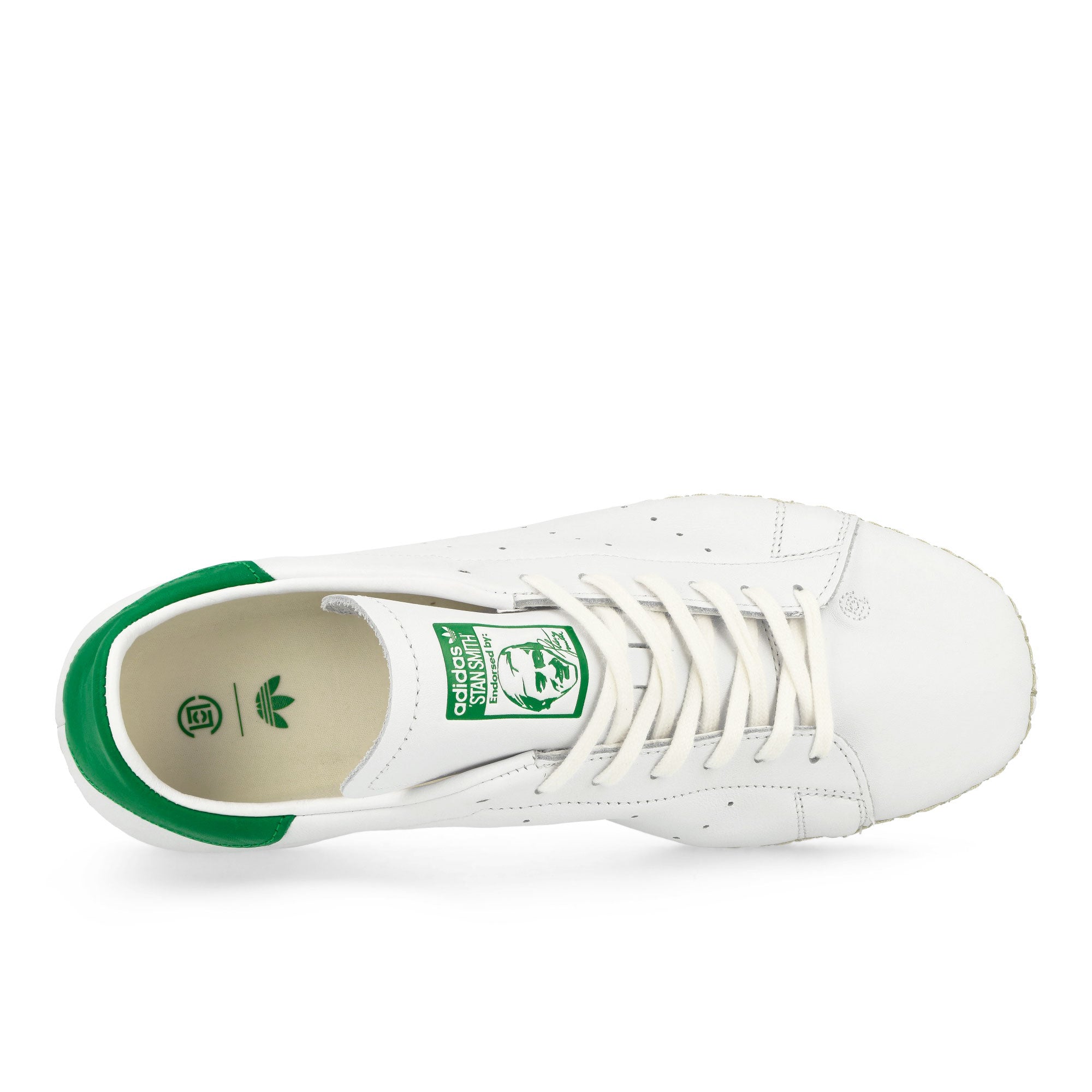 Clot x adidas Stan Smith Footwear White / Green / Footwear White Low Top Sneaker JQ9226 Detail View 1 | Overkill