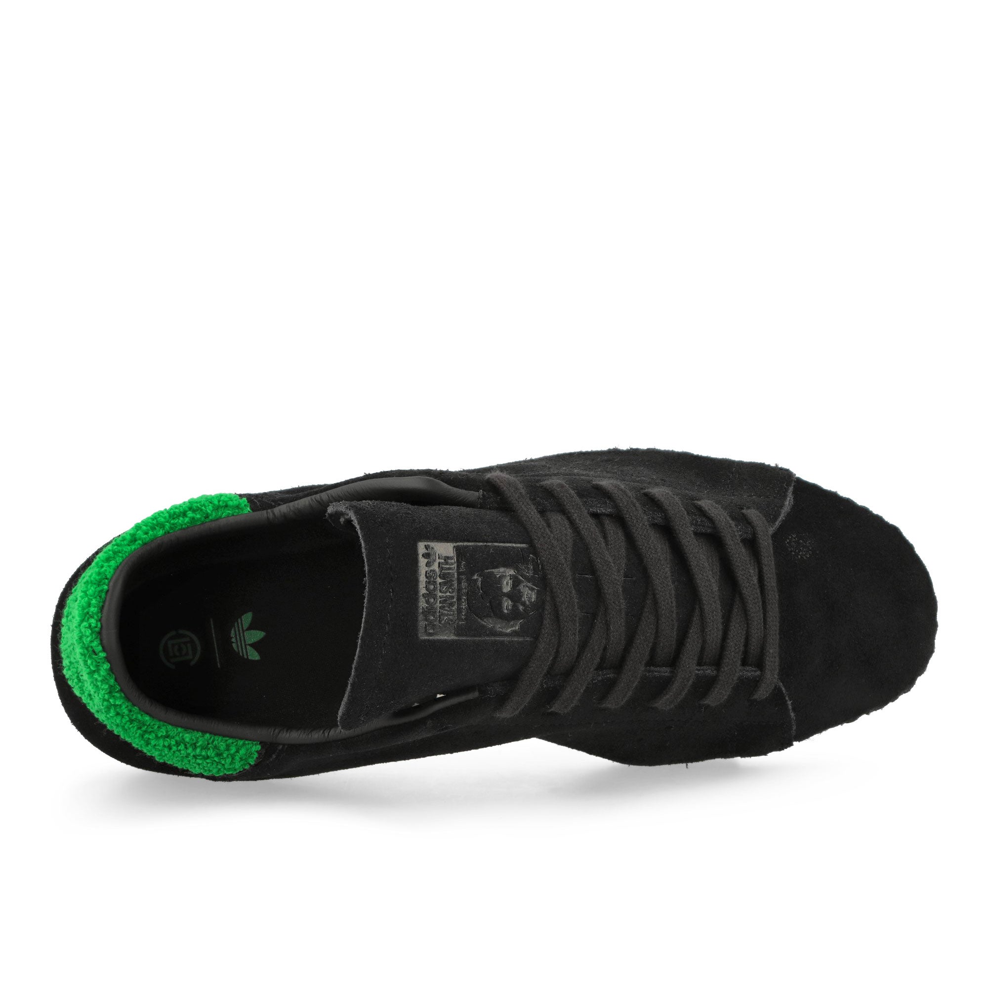 Clot x adidas Stan Smith Core Black / Green / Core Black Low Top Sneaker JQ9227 Detail View 1 | Overkill