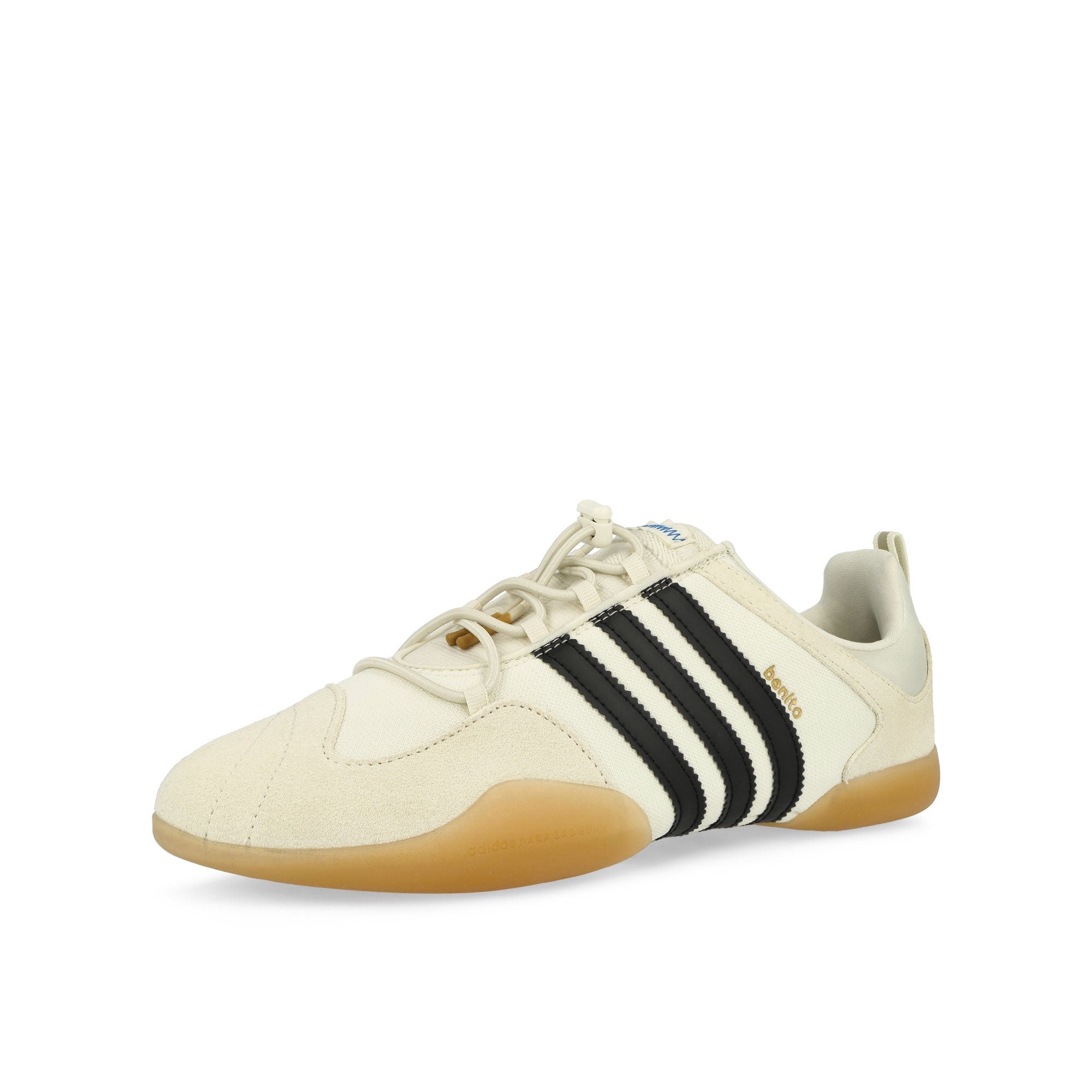 adidas Ballerina Off White / Core Black / Gum Low Top Sneakers Close Up | Overkill