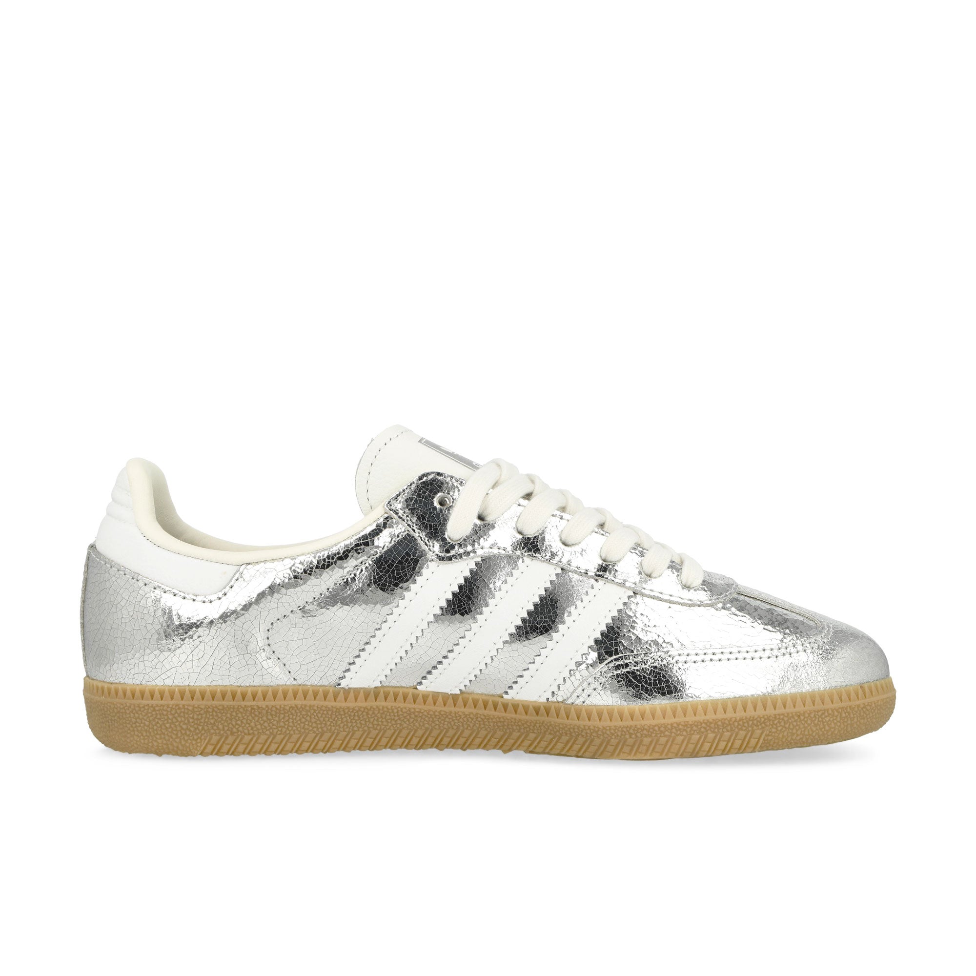 adidas Samba OG W Silver Metallic / Footwear White / Core White Low Top Sneakers Silhouette | Overkill