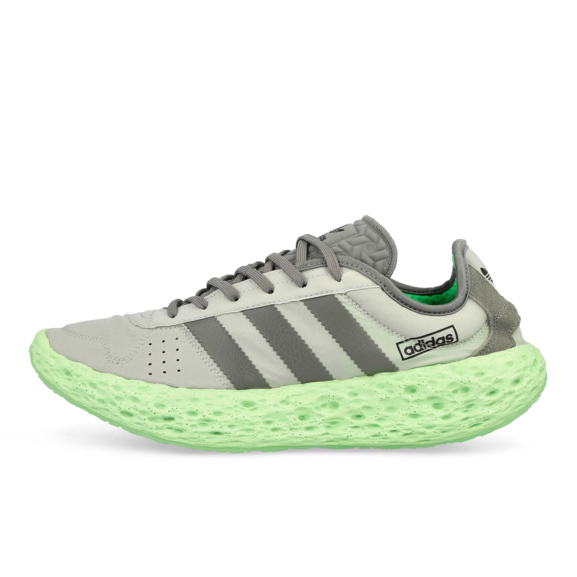 adidas Zponge Matte Silver / Grey Three / Semi Green Spark Low Top Sneakers JR0831 | Overkill