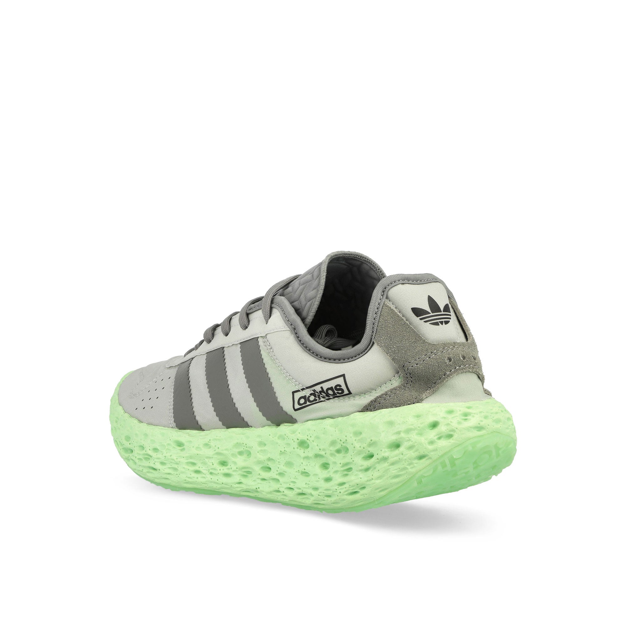 adidas Zponge Matte Silver / Grey Three / Semi Green Spark Low Top Sneakers JR0831 Material | Overkill