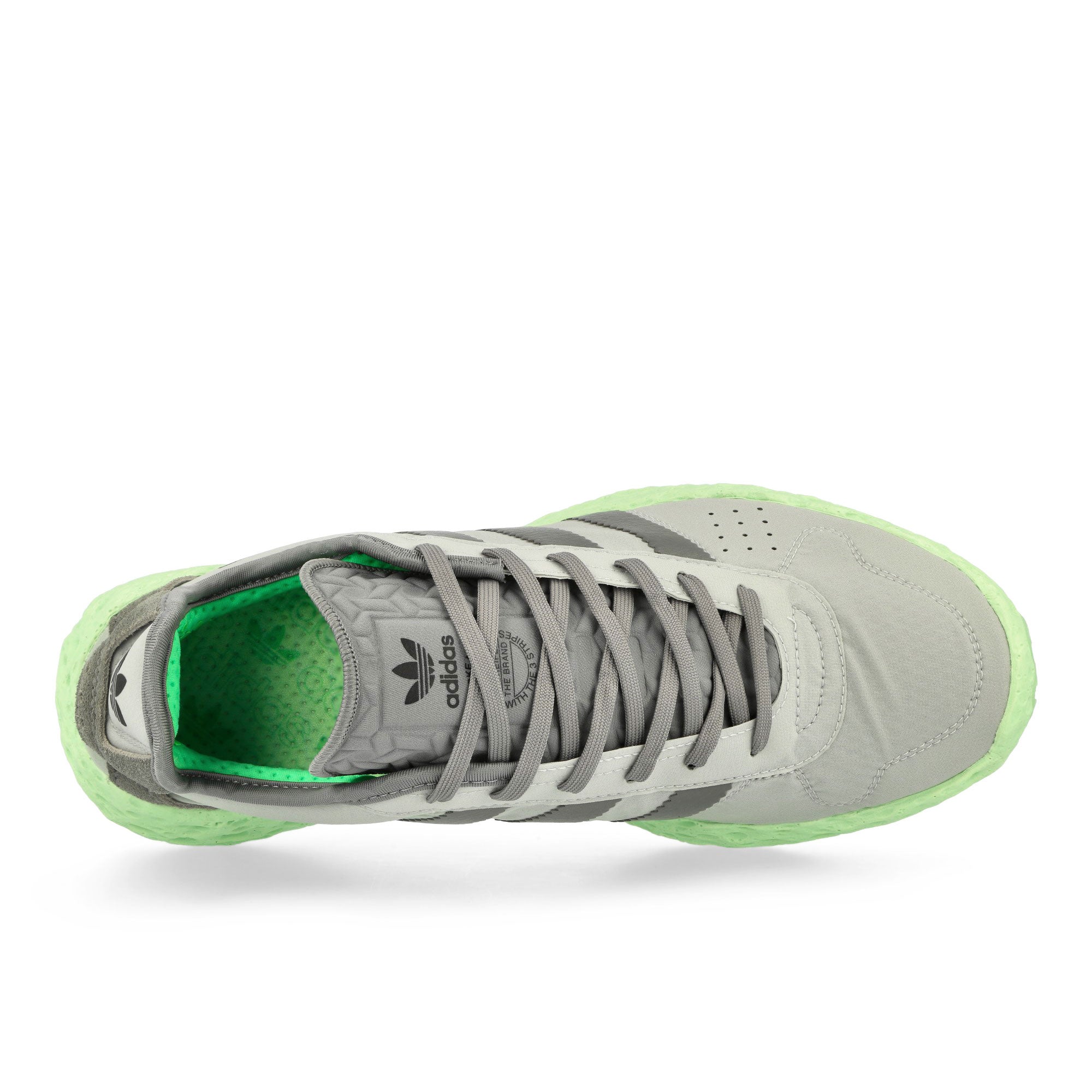 adidas Zponge Matte Silver / Grey Three / Semi Green Spark Low Top Sneakers JR0831 Detailfoto | Overkill