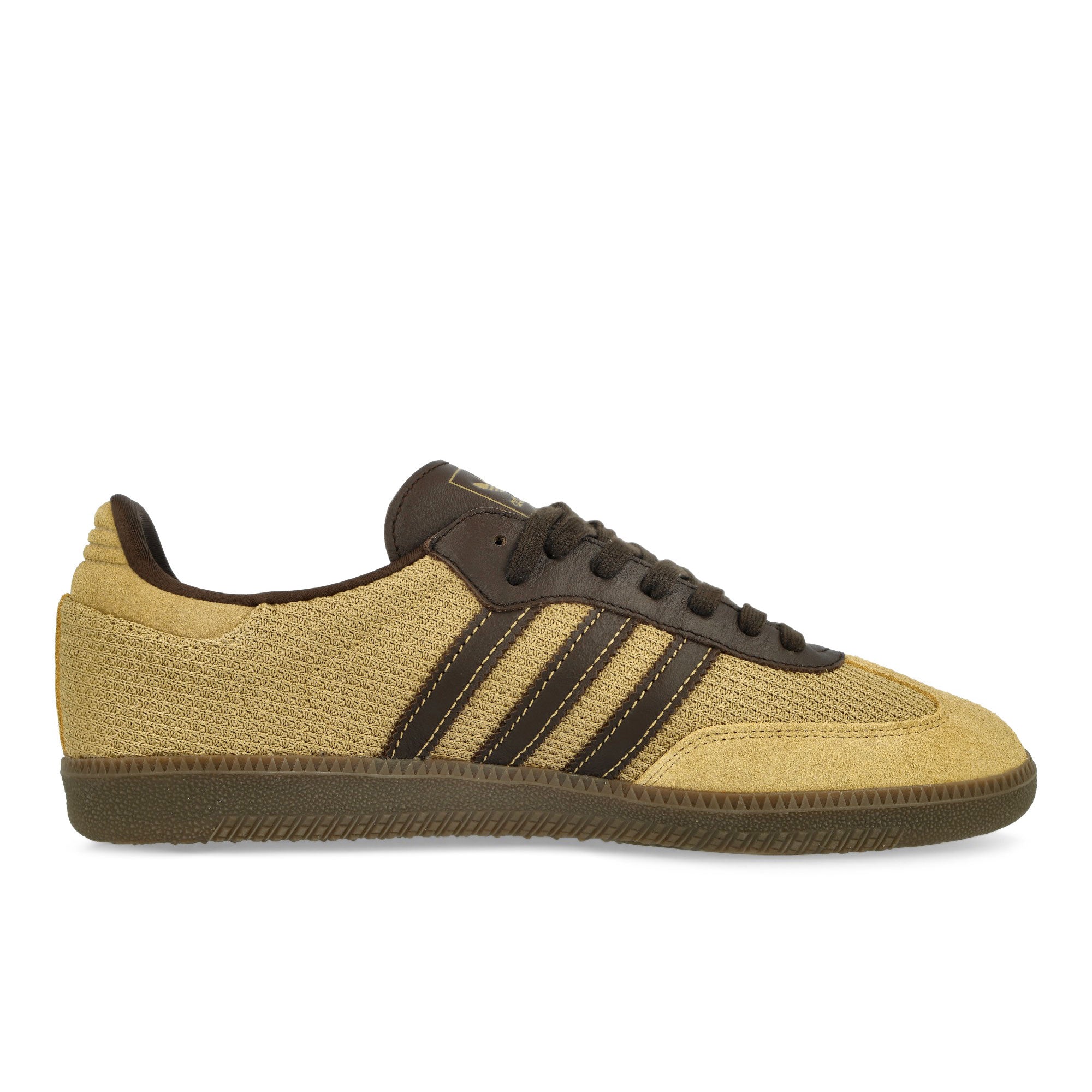 adidas Samba OG Golden Beige / Dark Brown / Gum 5 Low Top Sneakers Silhouette | Overkill