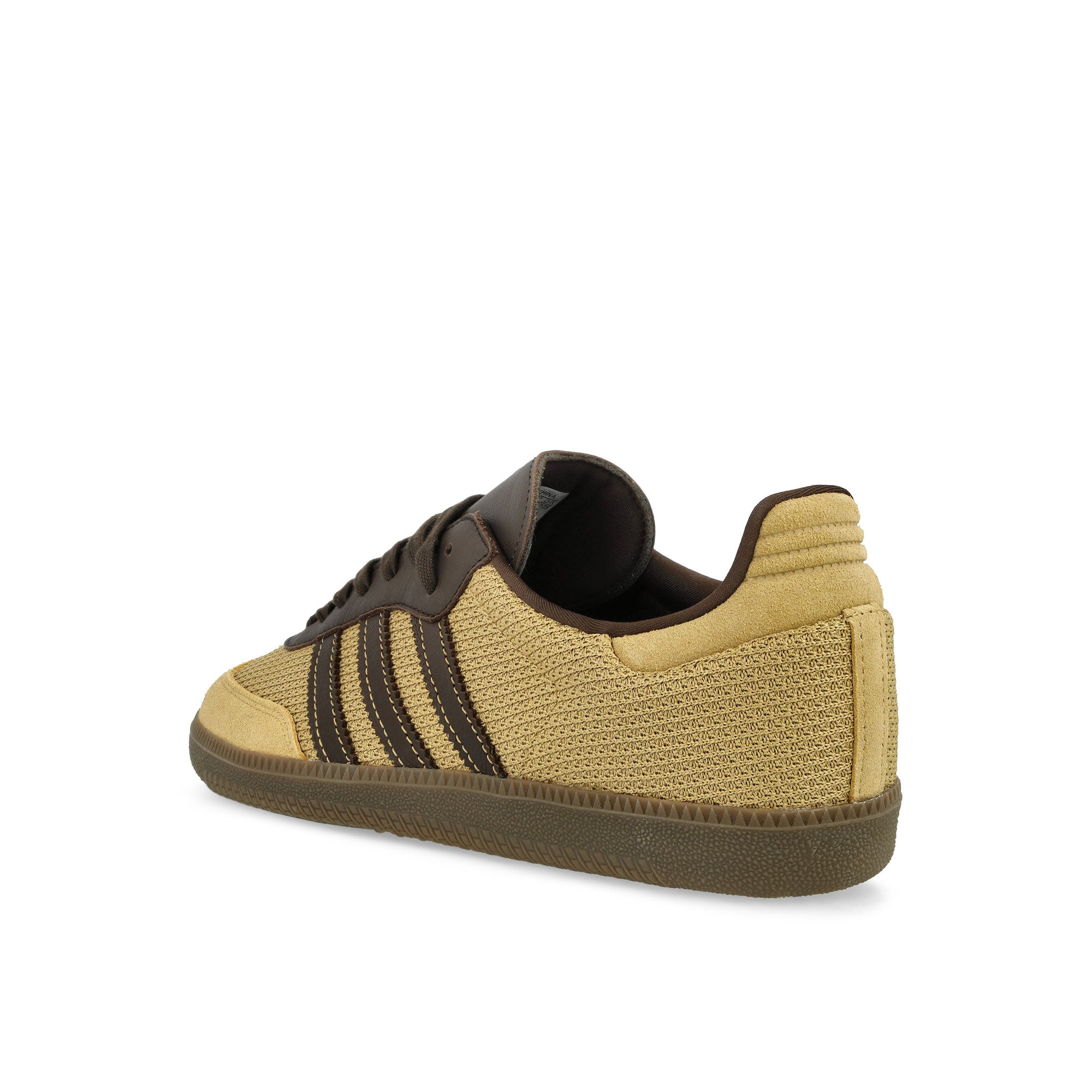 adidas Samba OG Golden Beige / Dark Brown / Gum 5 Low Top Sneakers Material | Overkill