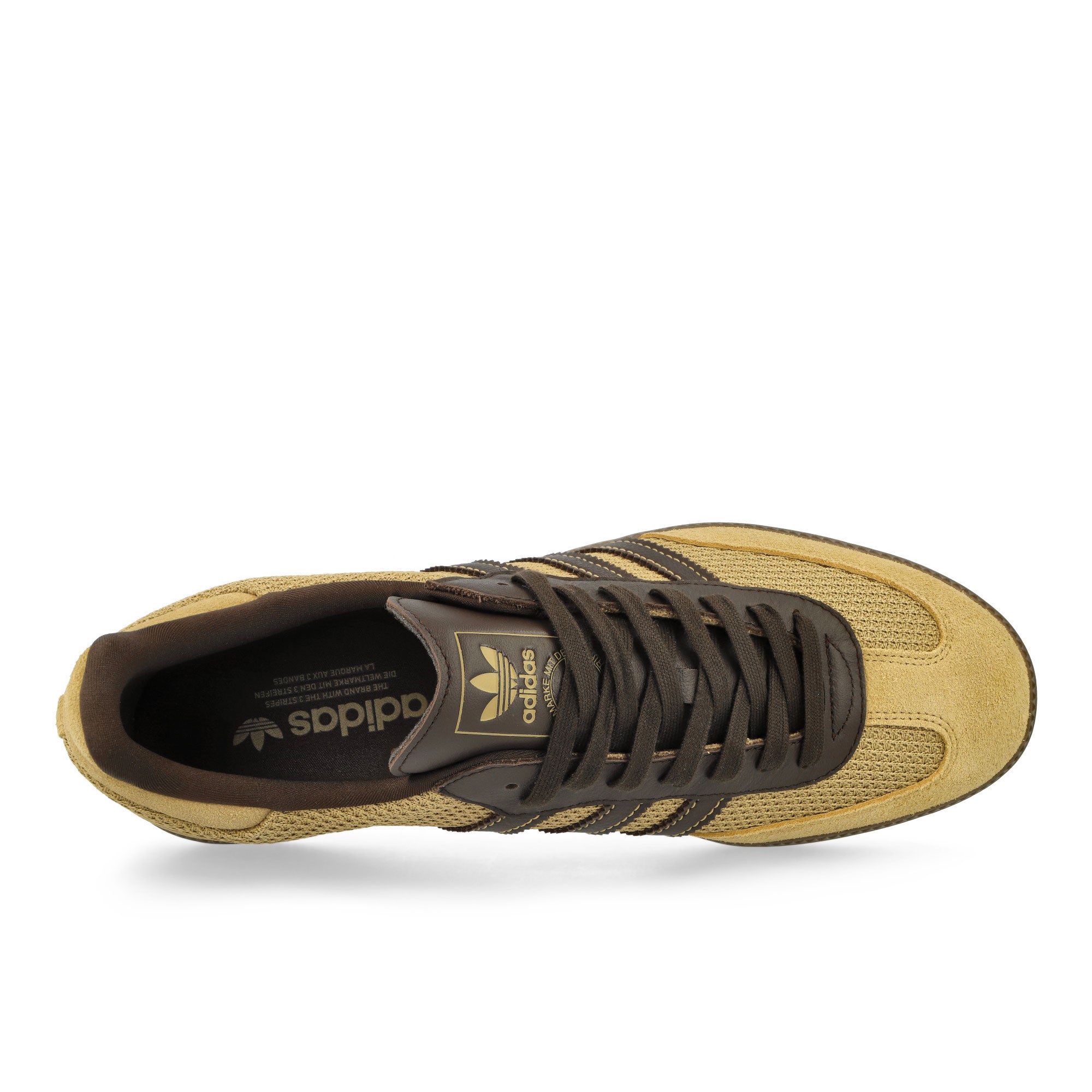 adidas Samba OG Golden Beige / Dark Brown / Gum 5 Low Top Sneakers Detailfoto | Overkill