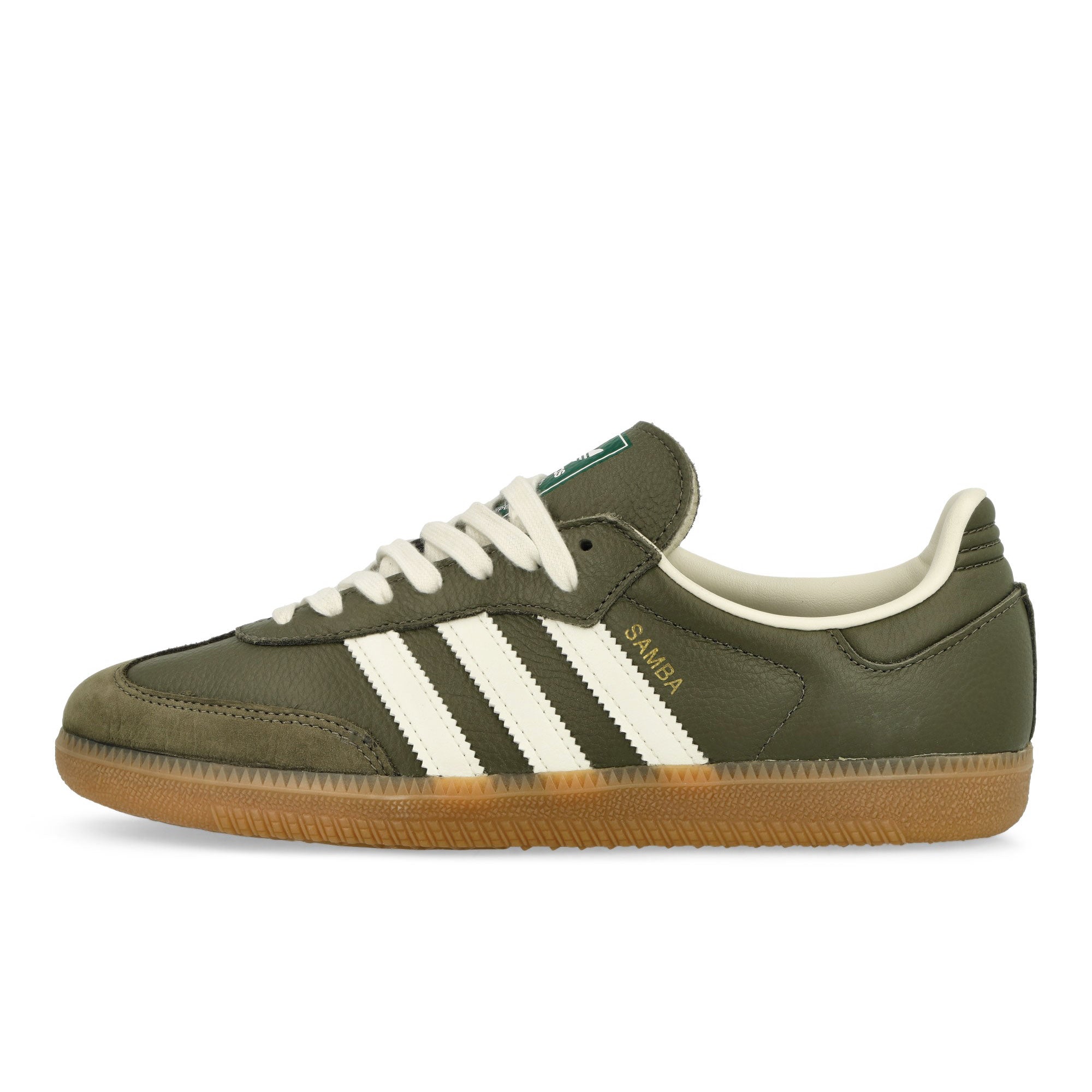 adidas Samba OG Medium Dark Khaki / Off White / Gum 4 Sneaker JR0890 | Overkill