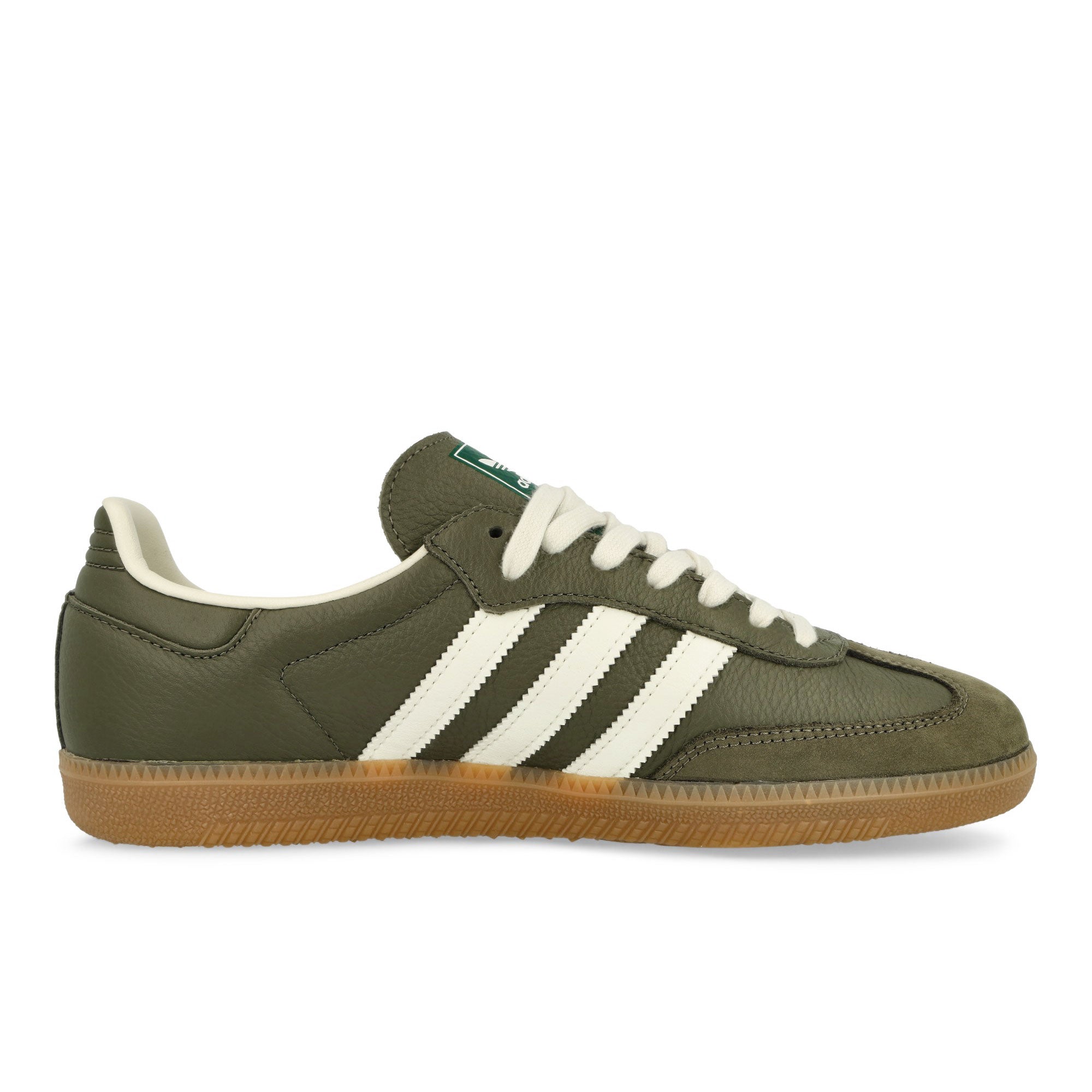 adidas Samba OG Medium Dark Khaki / Off White / Gum 4 Sneaker JR0890 Silhouette | Overkill