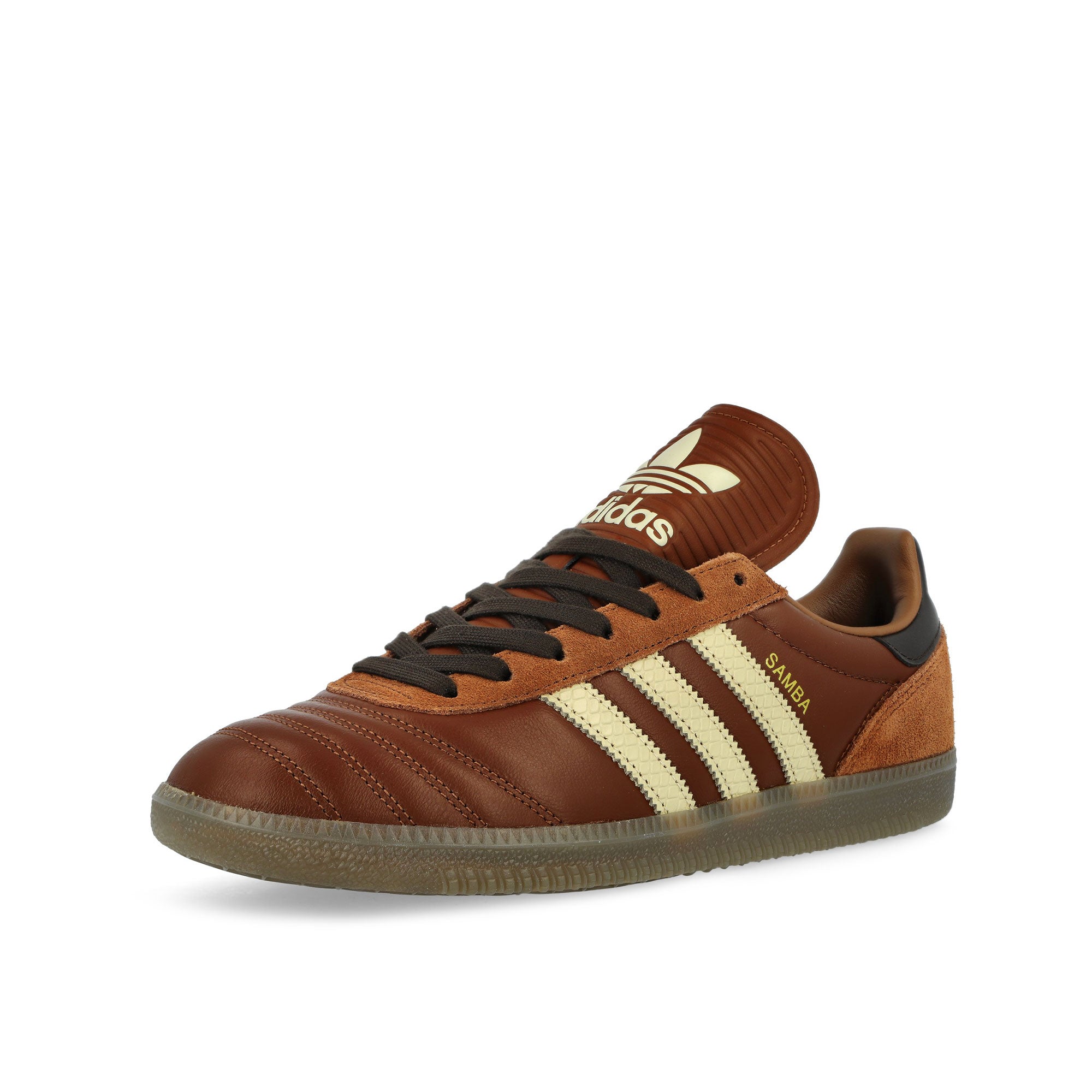 adidas Samba JP Preloved Brown / Sand Strata / Dark Brown Low Top Sneakers JR0962 Close-up | Overkill