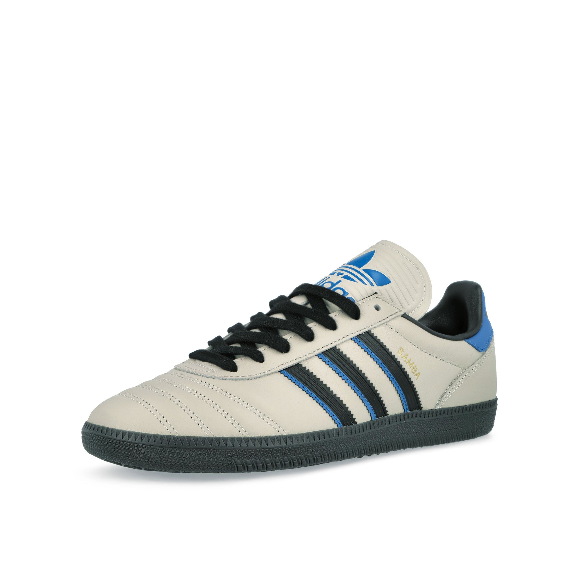 adidas Samba JP Grey One / Core Black / Carbon Low Top Sneakers Close Up | Overkill