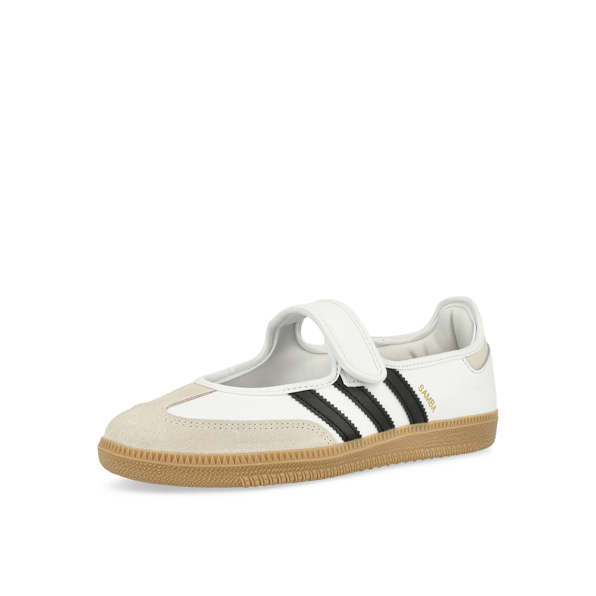 adidas Samba Jane W Footwear White / Alumina / Core Black Low Top Sneakers Close Up | Overkill