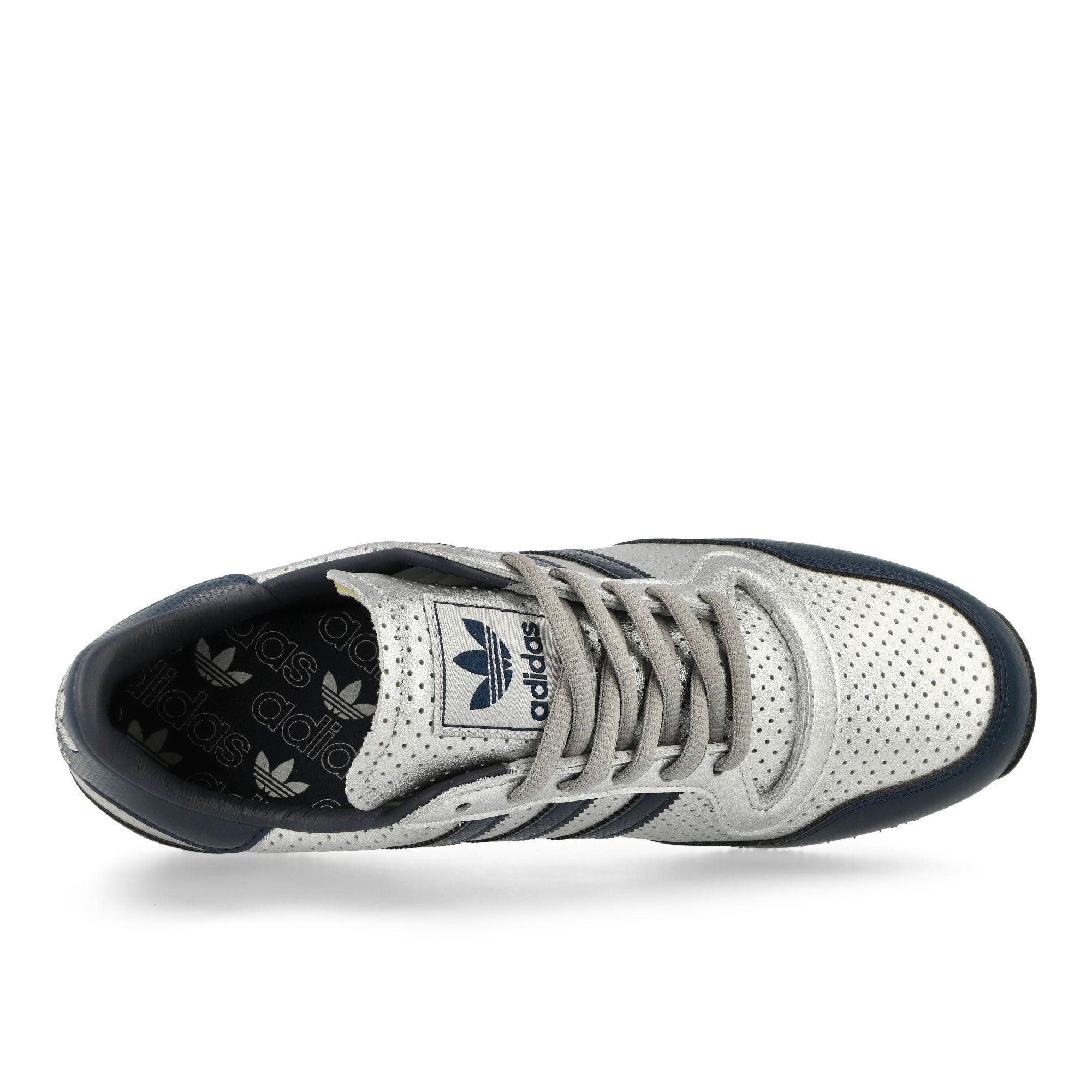 adidas Galaxy OG Silver Metallic / Night Indigo / Off White Low Top Sneakers Detailfoto | Overkill