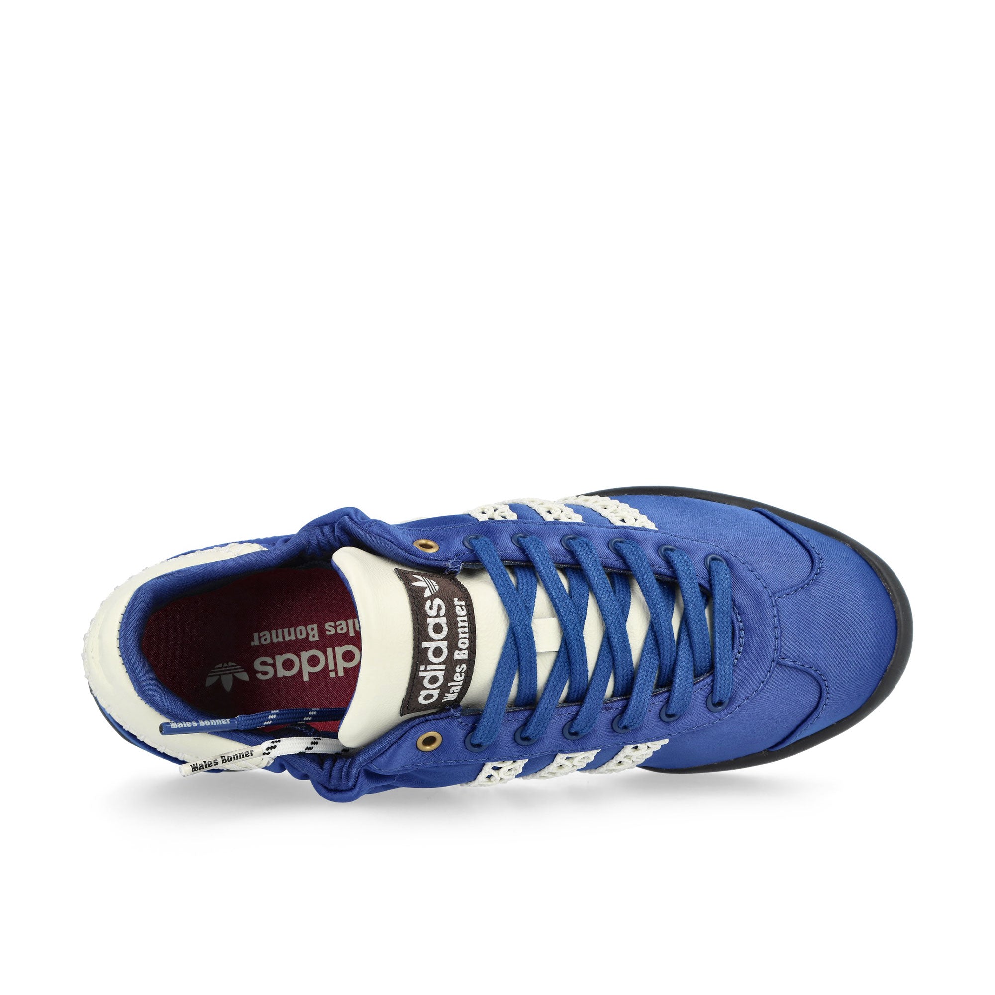 Wales Bonner x adidas Karintha Low Satin Supplier Colour / Cream White / Blue Sneaker JR1774 Detailfoto | Overkill