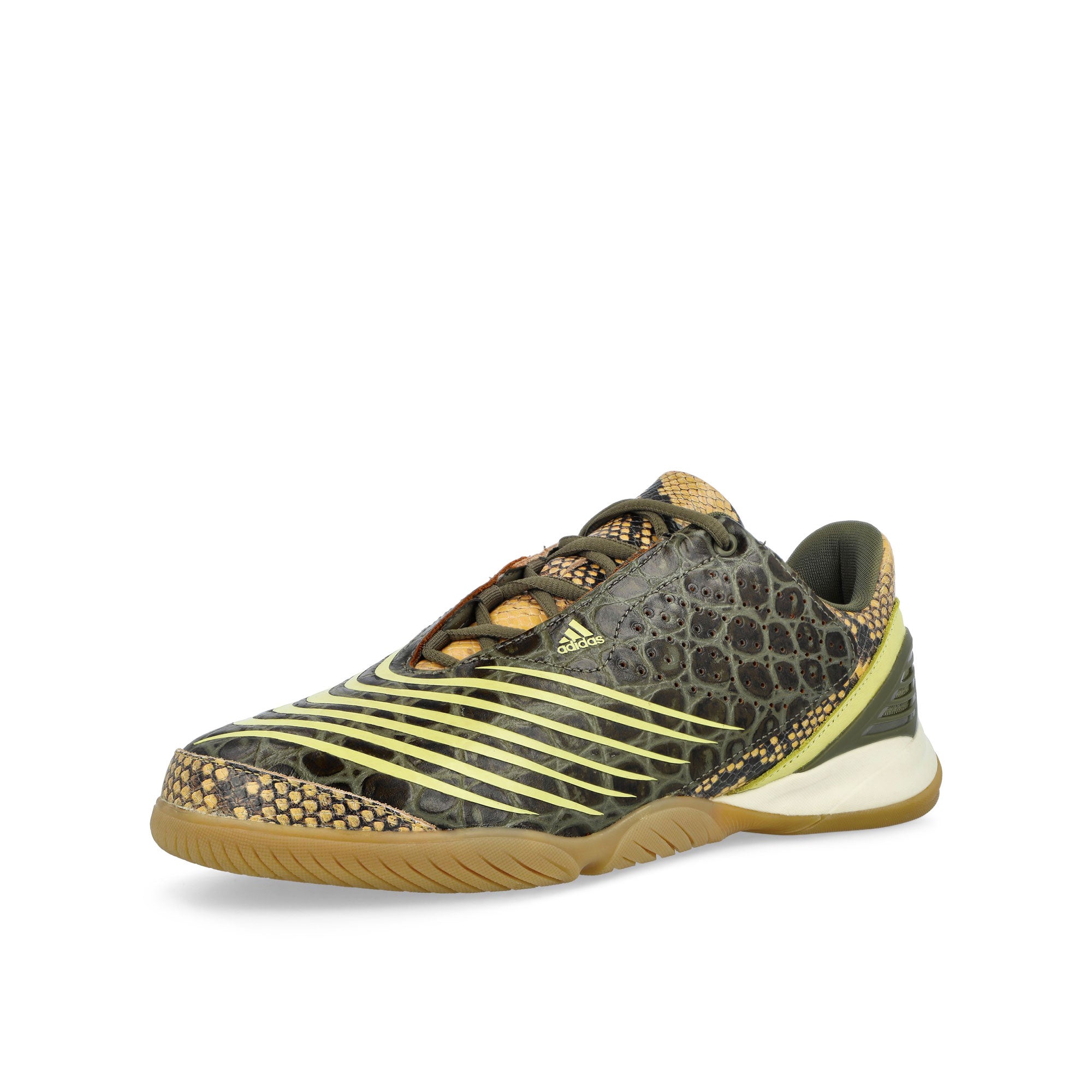 adidas F50.7 Sala C5 Consortium Powder Yellow / St Fade Ocean / Dark Cargo Low Top Sneakers JR2201 Close-up | Overkill