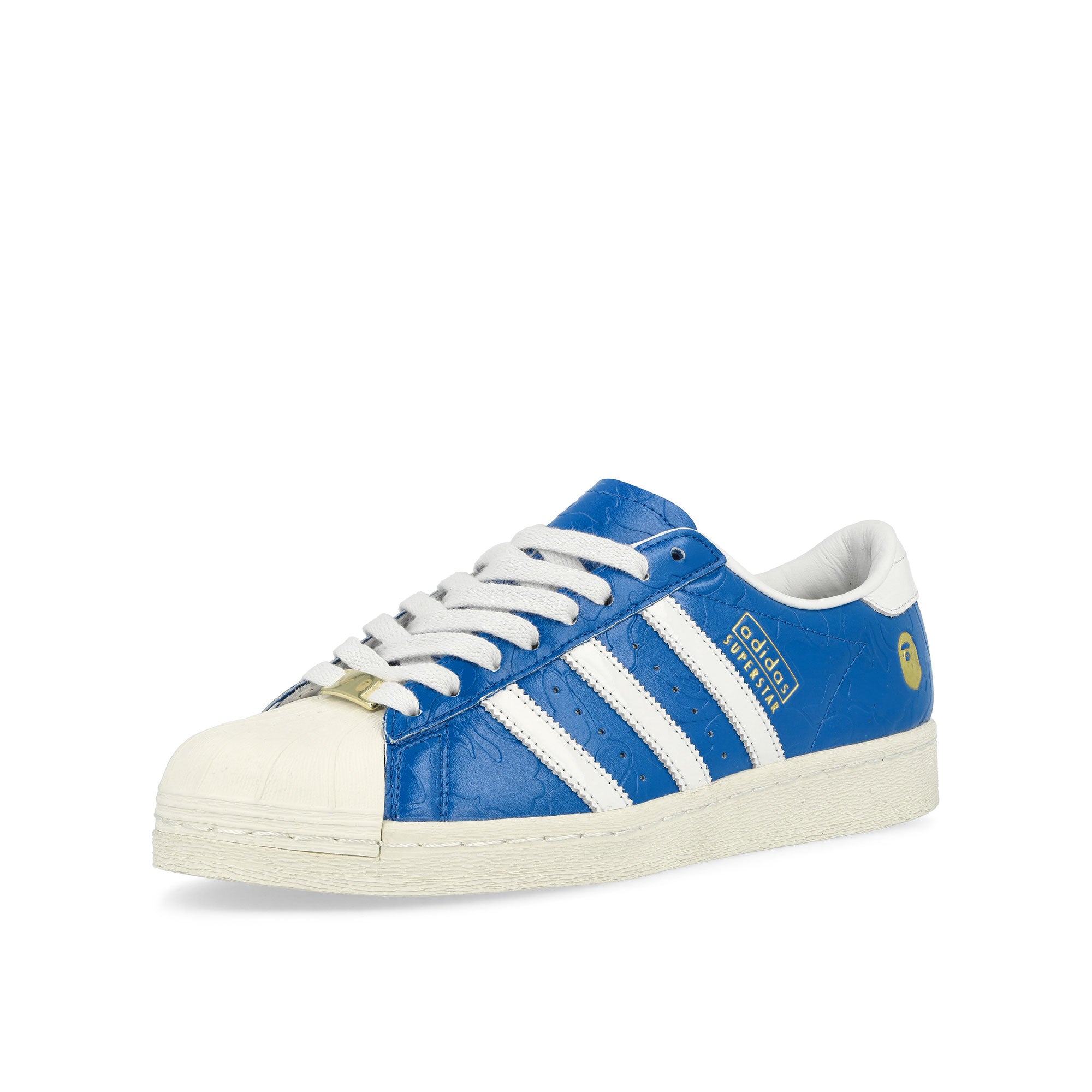 adidas Superstar Vintage Blue / Footwear White / Off White Low Top Sneakers Close Up | Overkill