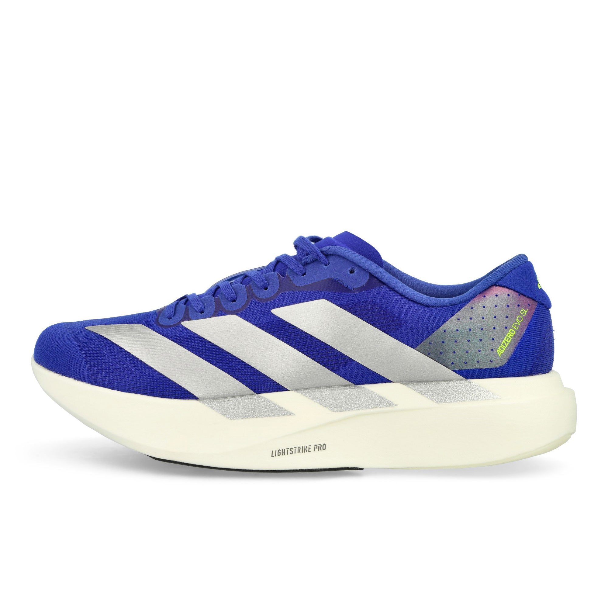 adidas adizero Evo SL M Lucid Blue / Silver Metallic / Lucid Lemon Low Top Sneakers JR3417 | Overkill
