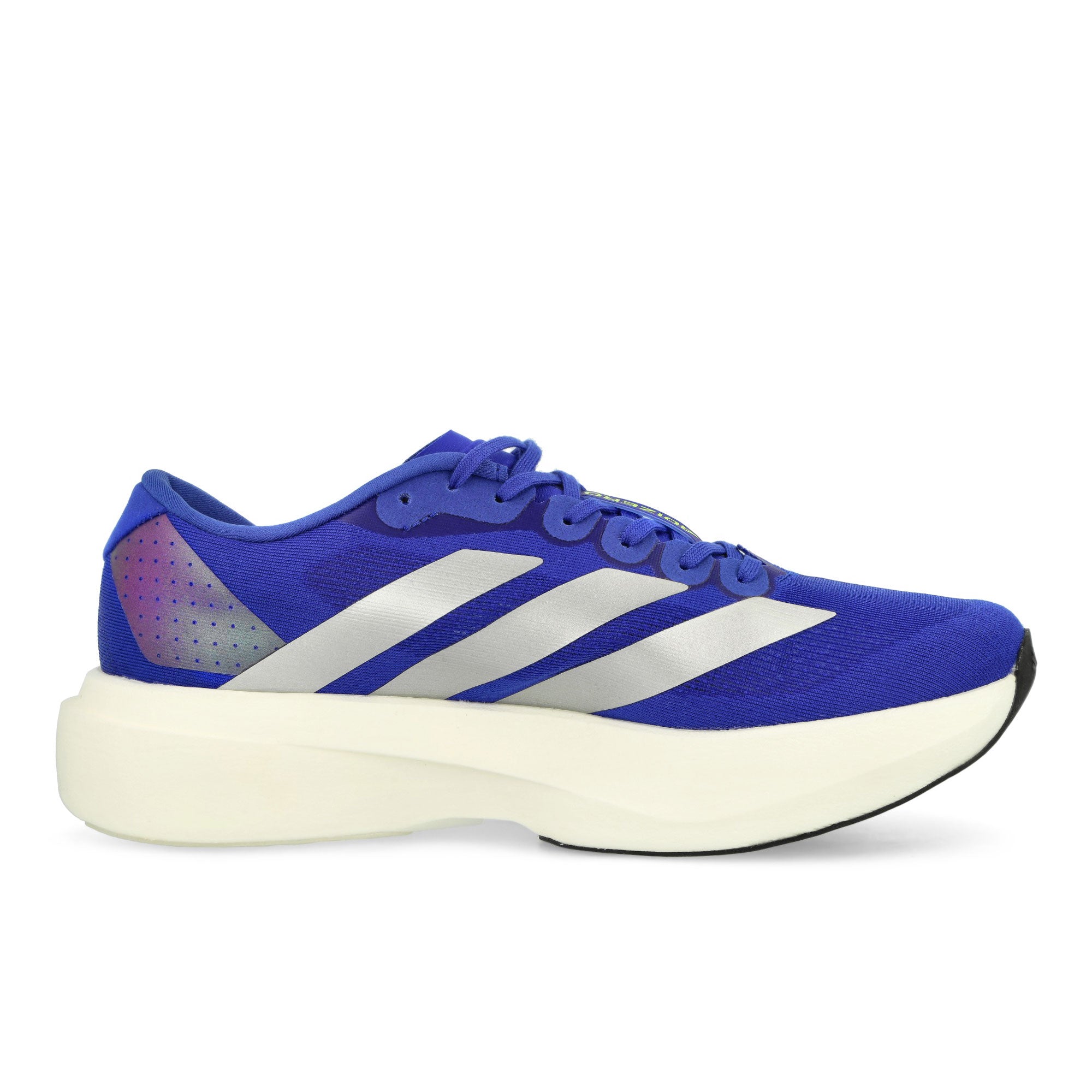 adidas adizero Evo SL M Lucid Blue / Silver Metallic / Lucid Lemon Low Top Sneakers Silhouette | Overkill